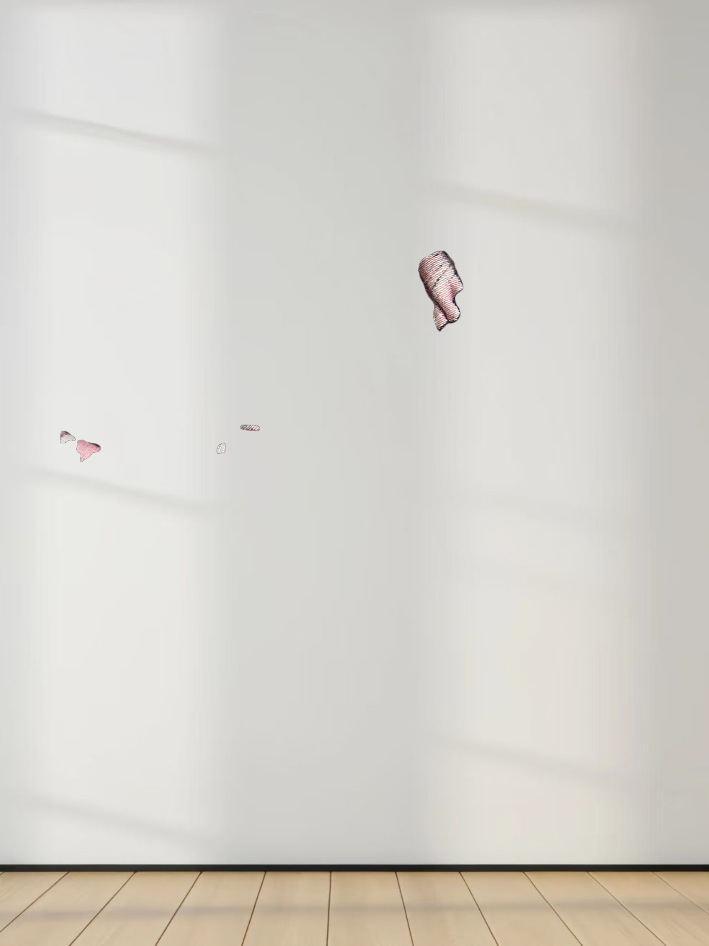 Crew Neck Peplum Ruffle Blouse-Pink Floral