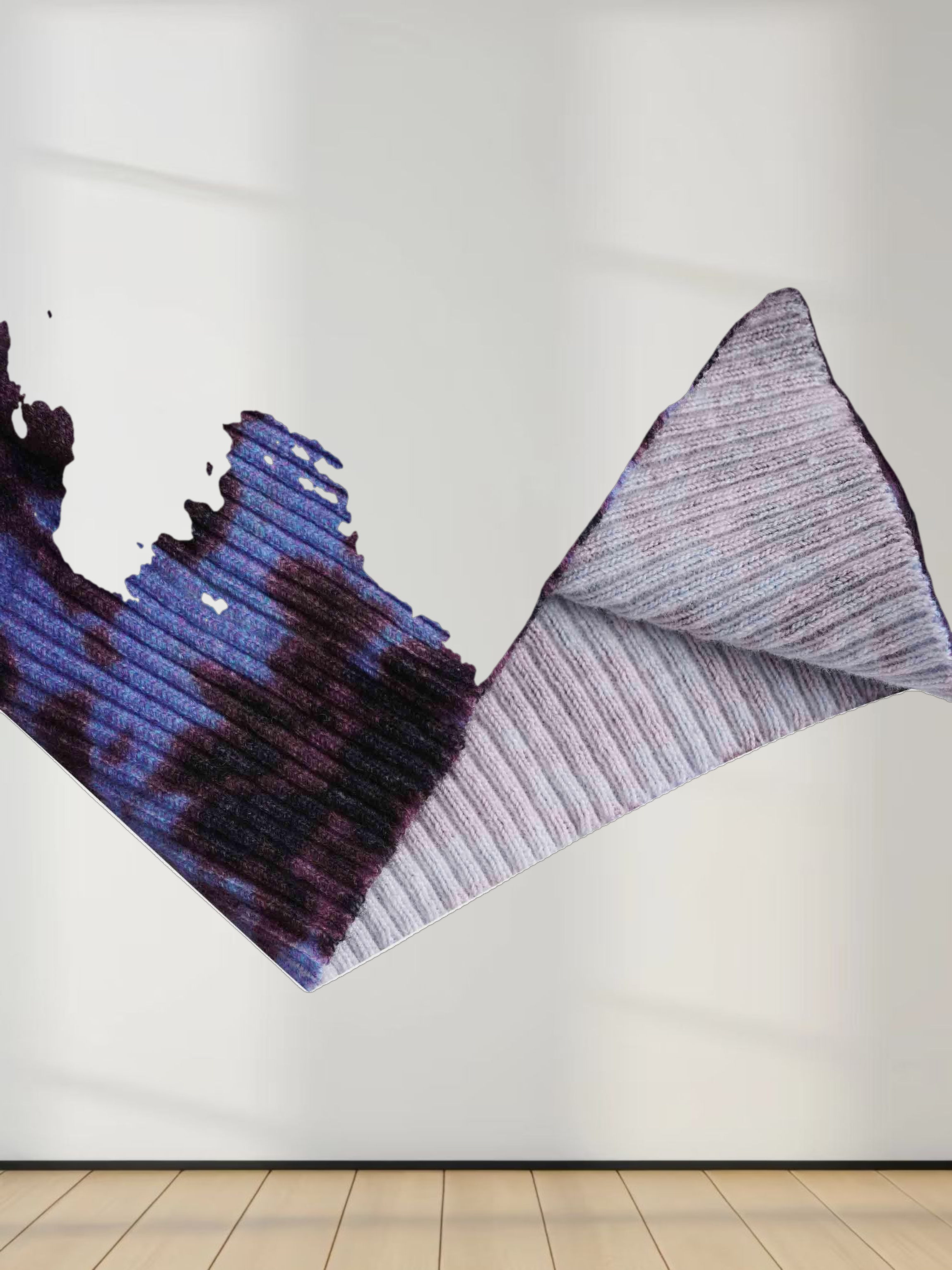 Printed Cardigan-Purple Pebbles