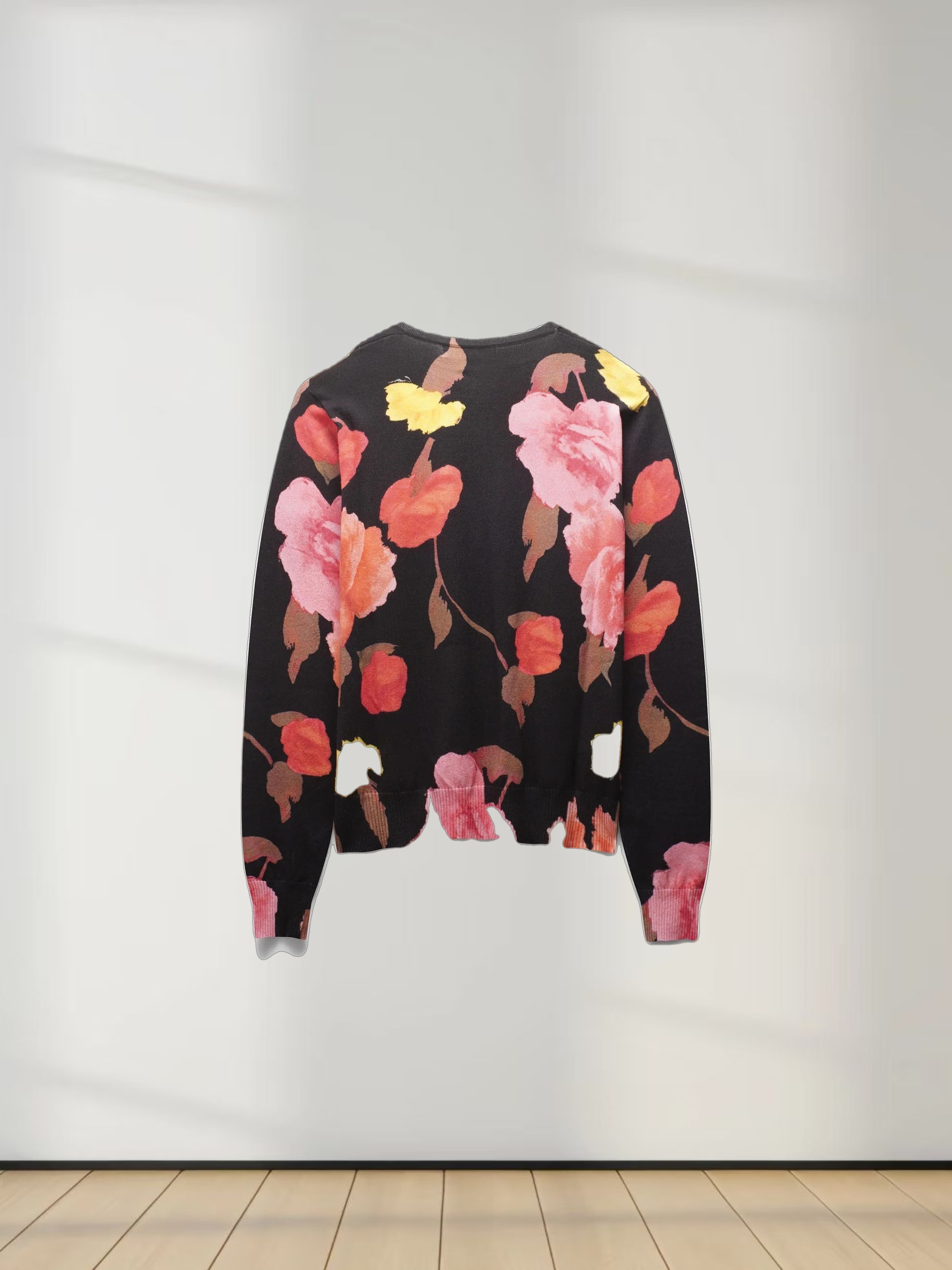 Printed Sweater-Floral Sunset