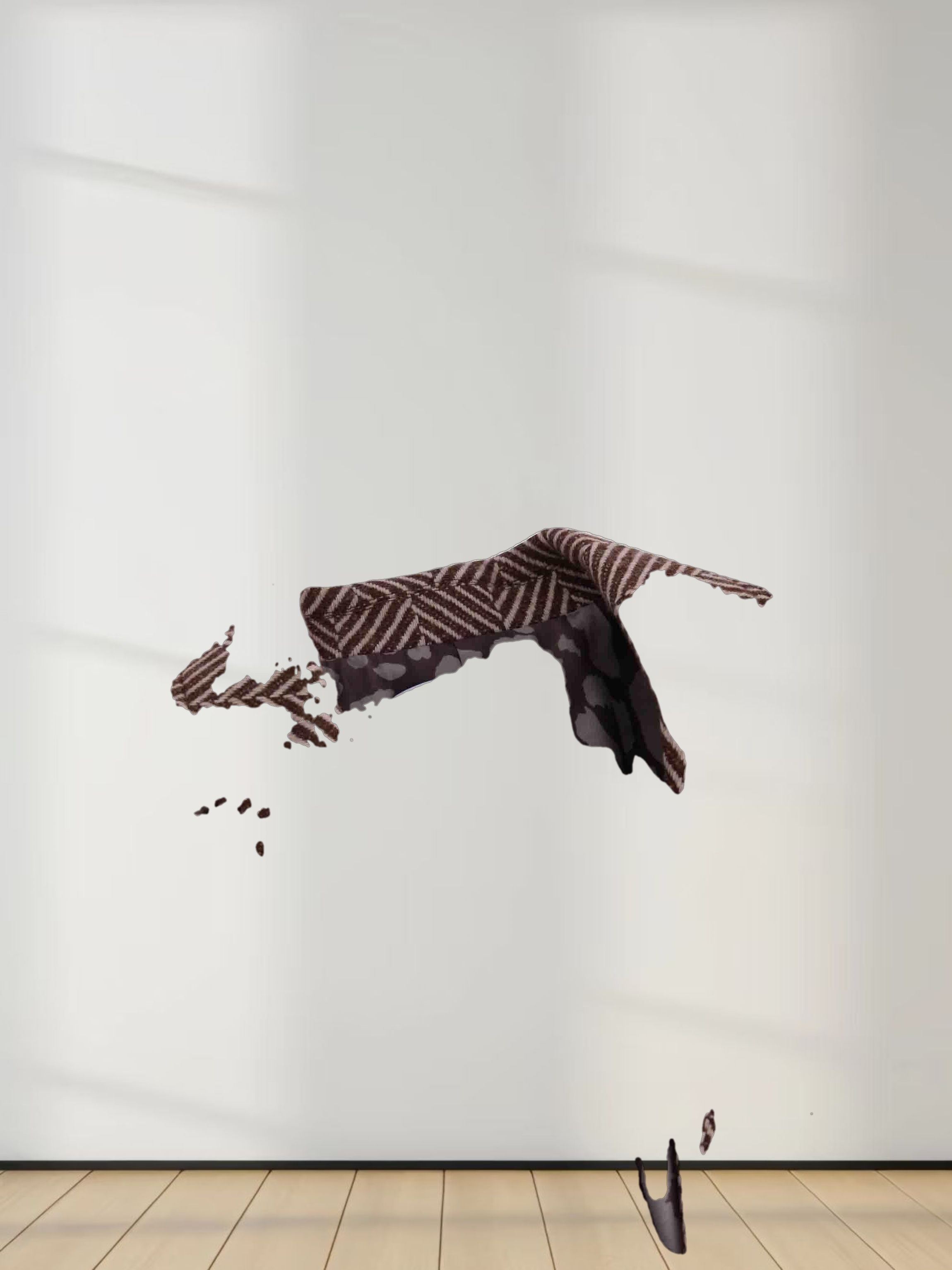 Fitted Blazer-Brown/Cream