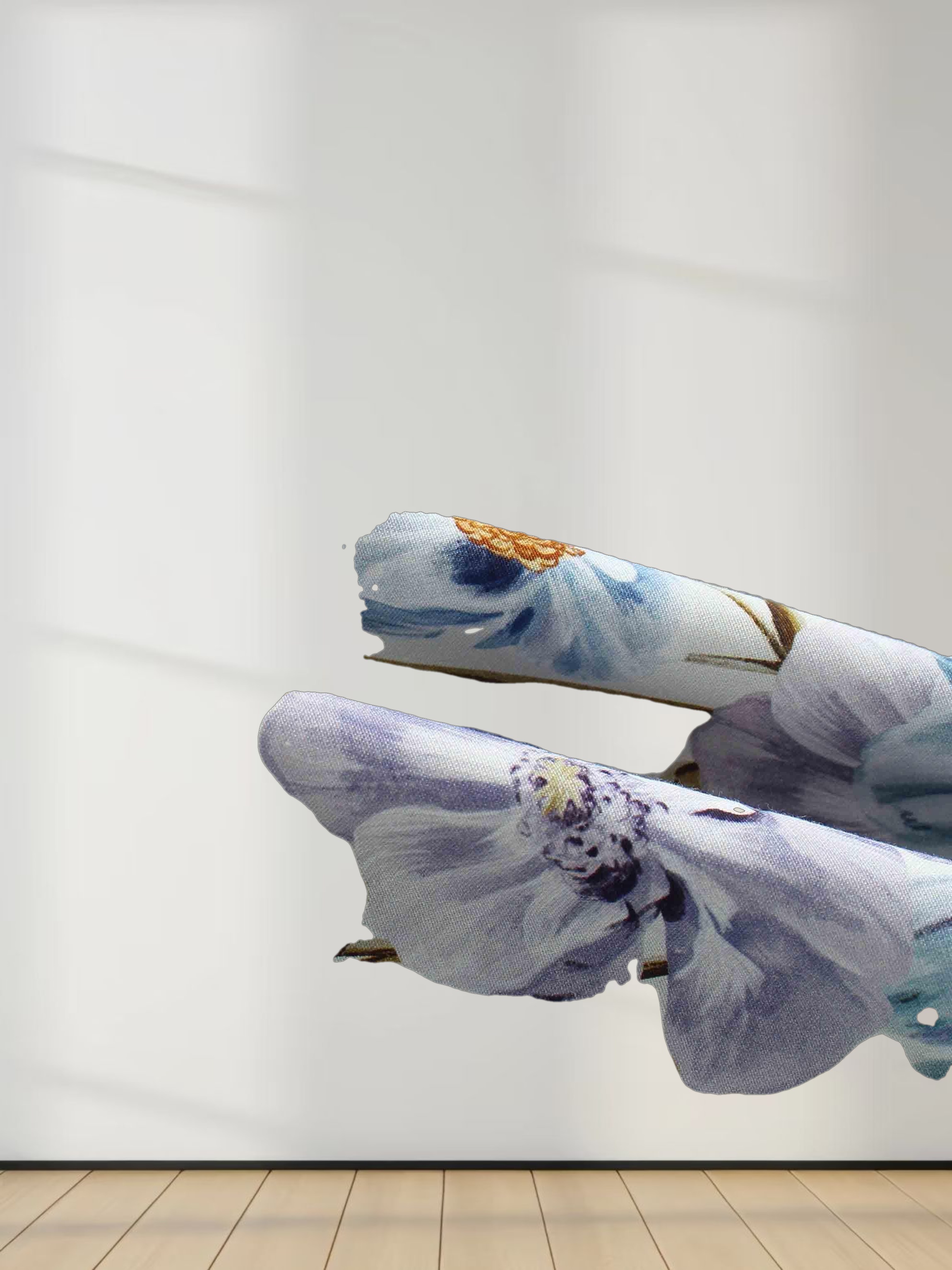 Pleated Sleeve High Waisted Dress-Floral