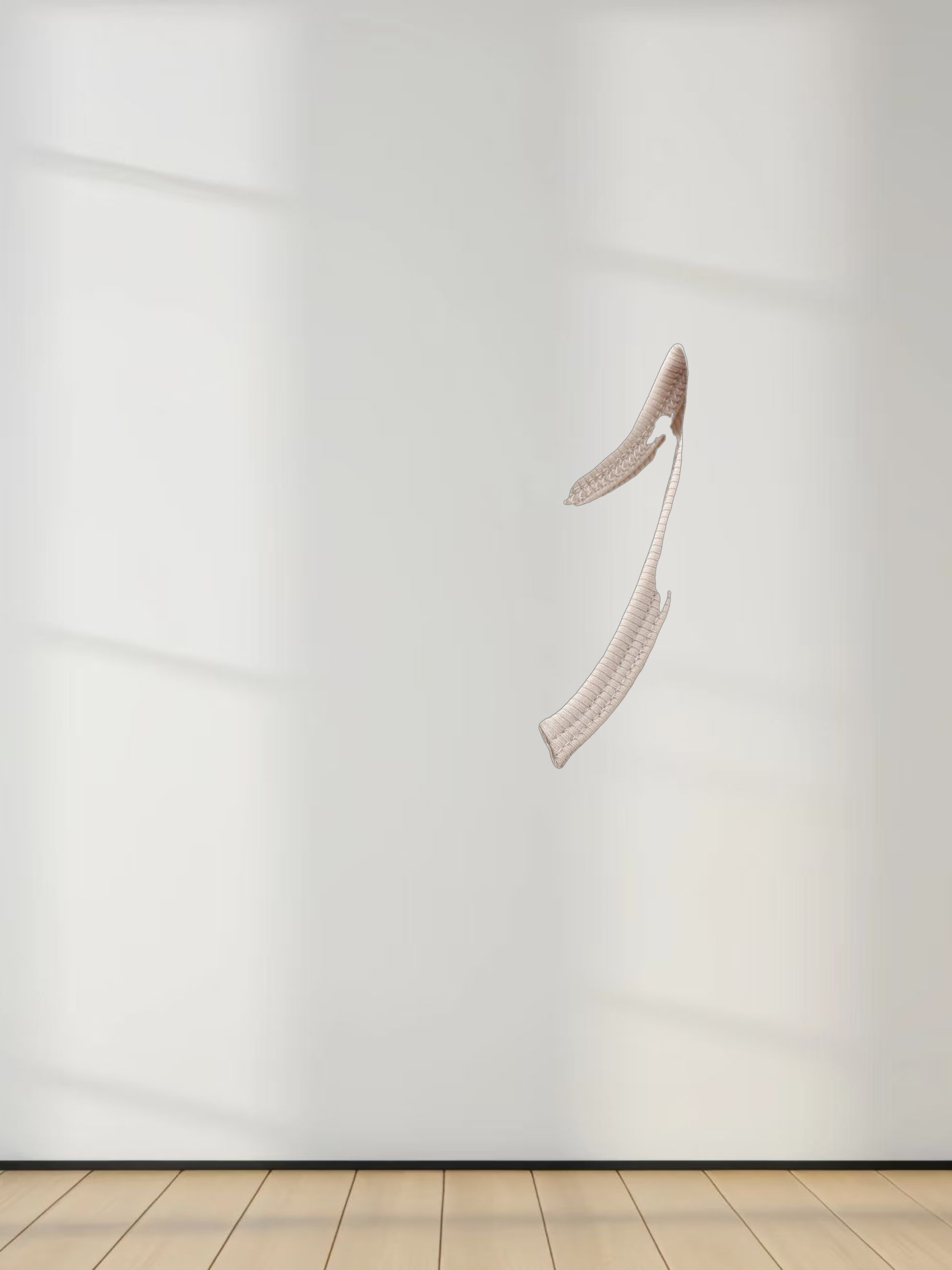 High V Ribbed Tee LS-Sand