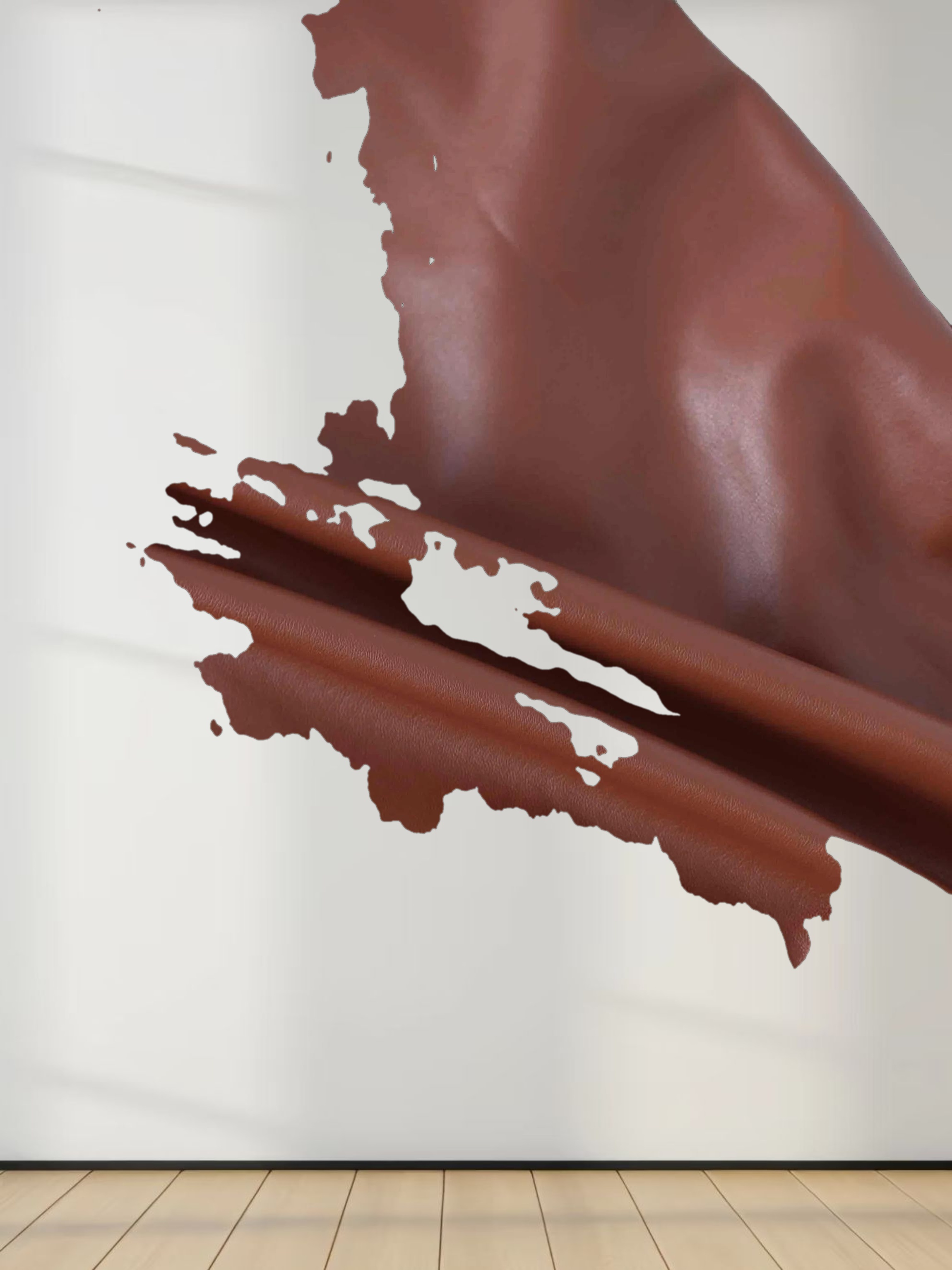 Snap Down Shacket-Cognac Leather