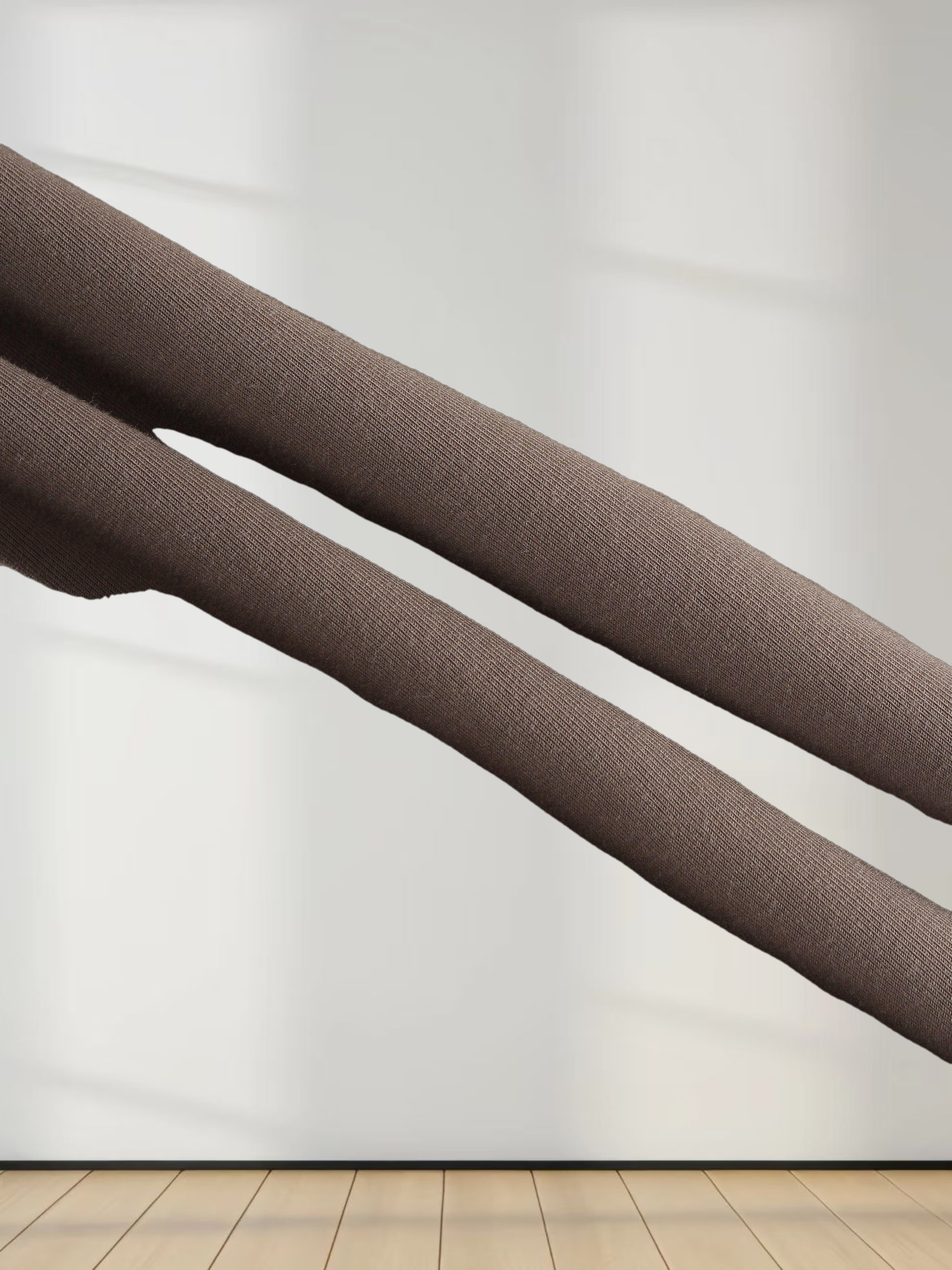 DOUBLE LAYER SKIRT-BROWN