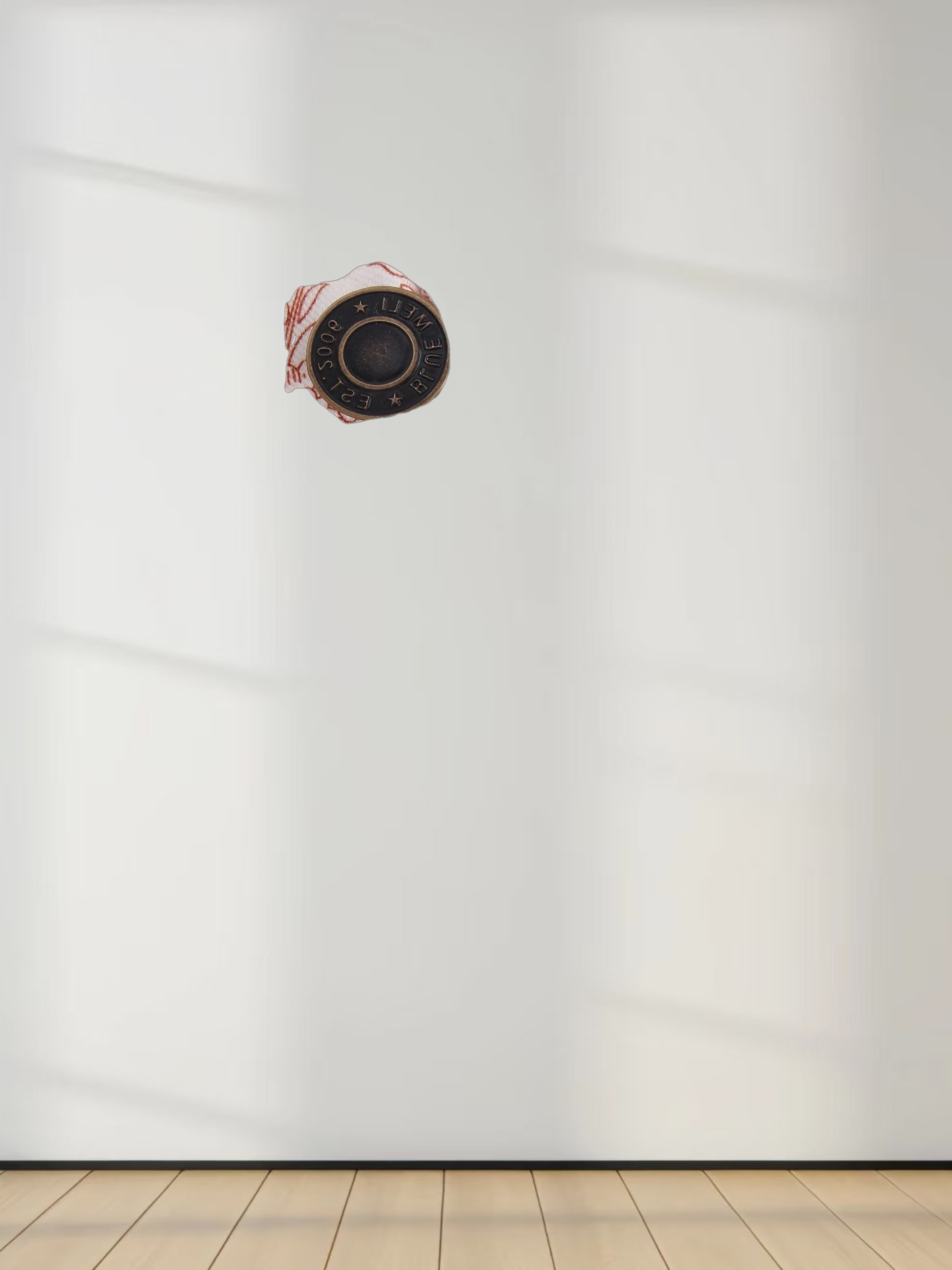 Printed Denim Skirt-Brown Floral