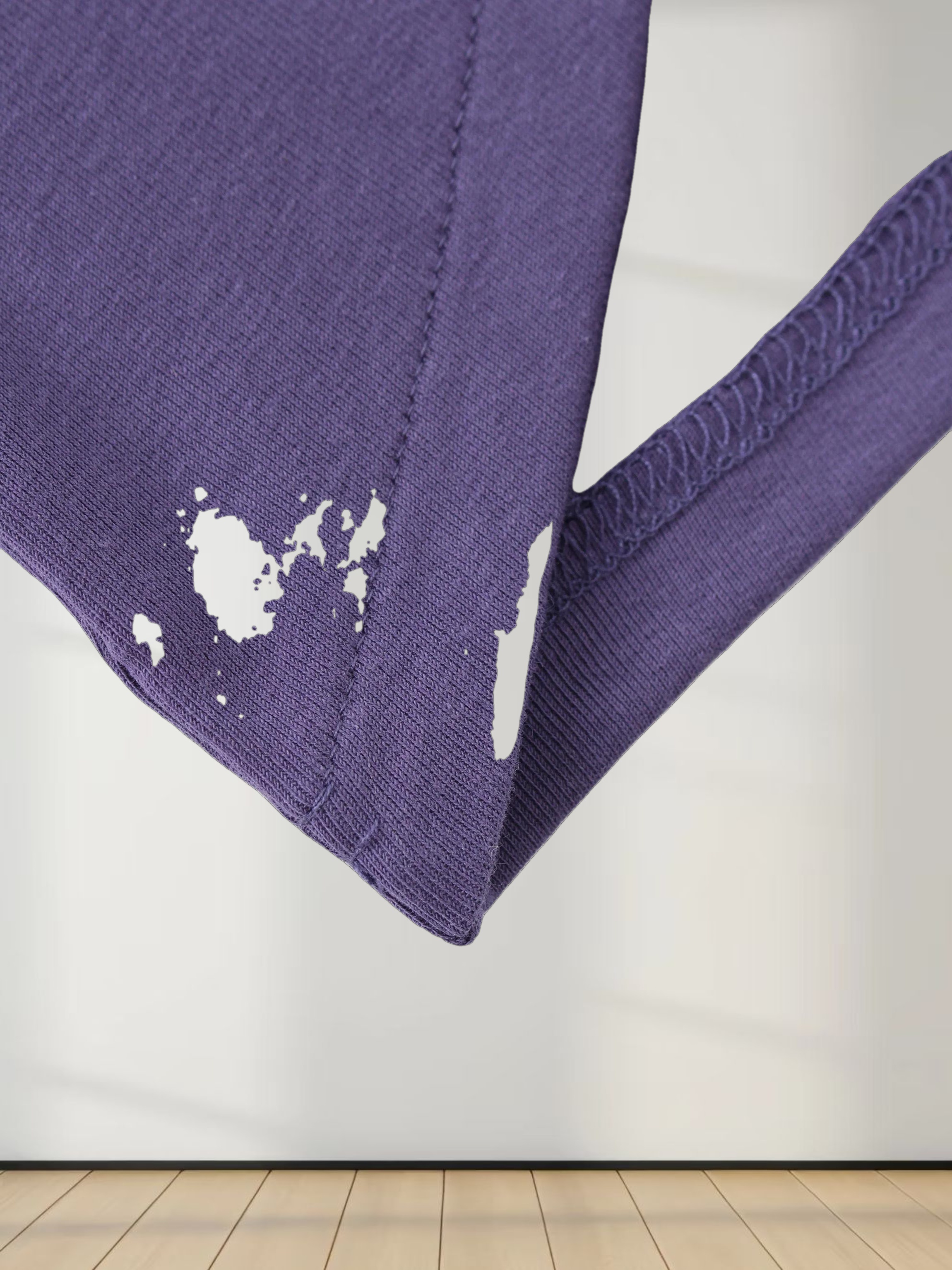 V Bottom T-Shirt-Navy