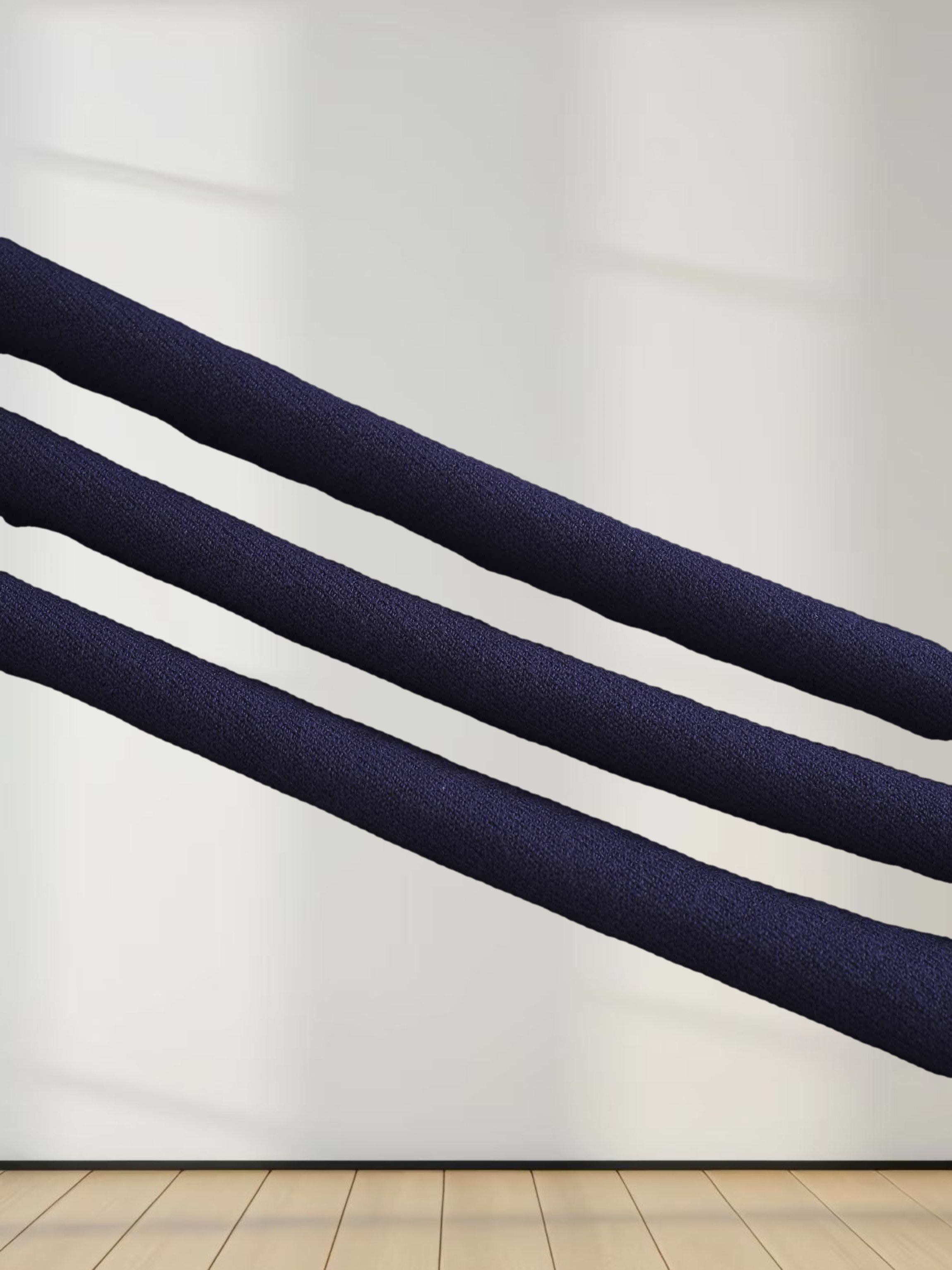 Beaded Turtleneck-Navy