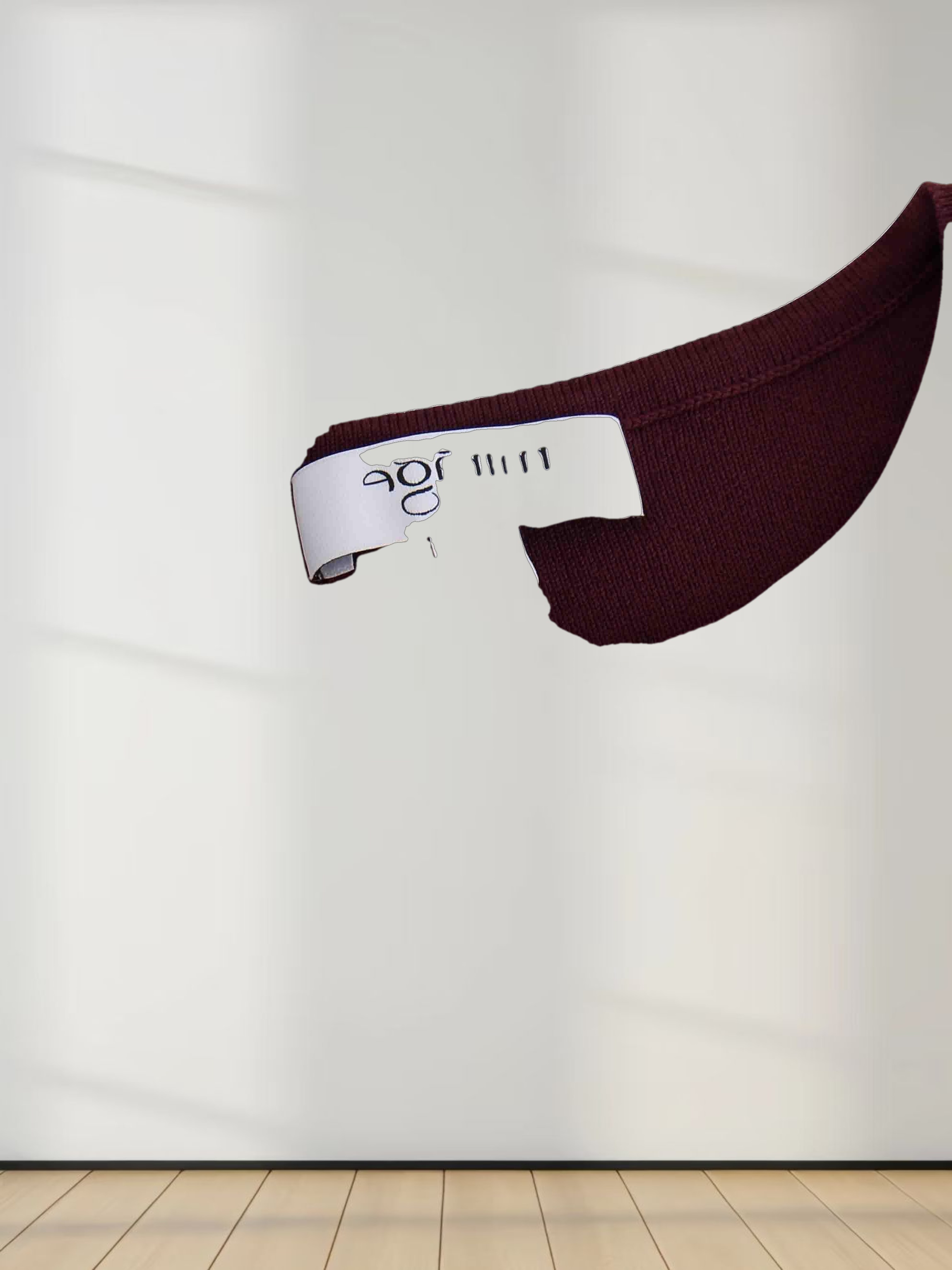 Scallop Edge Crew Cardigan-Wine