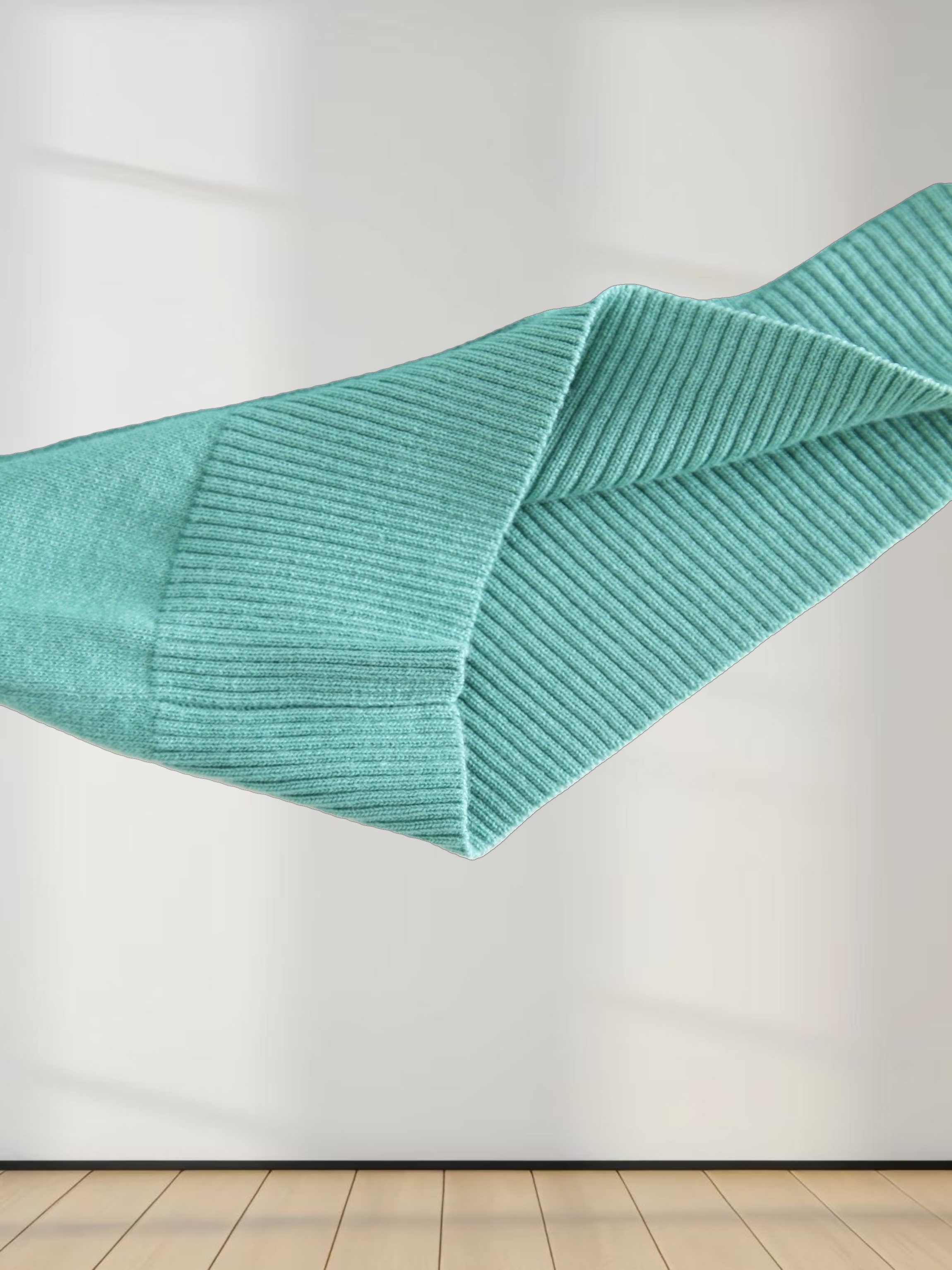 Basic Crew Sweater 3Q-Seafoam