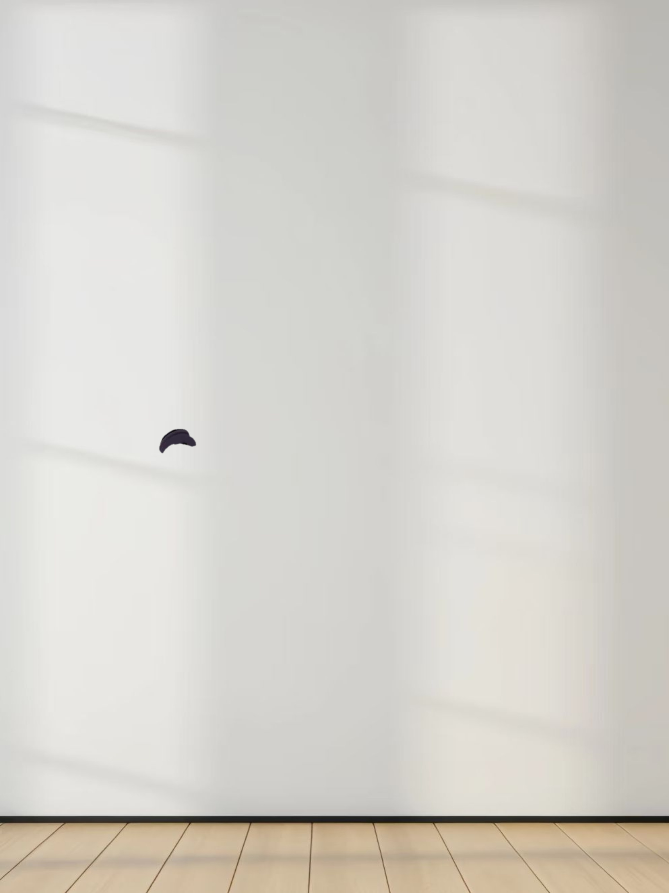 V Bottom Crop Sweater-Navy