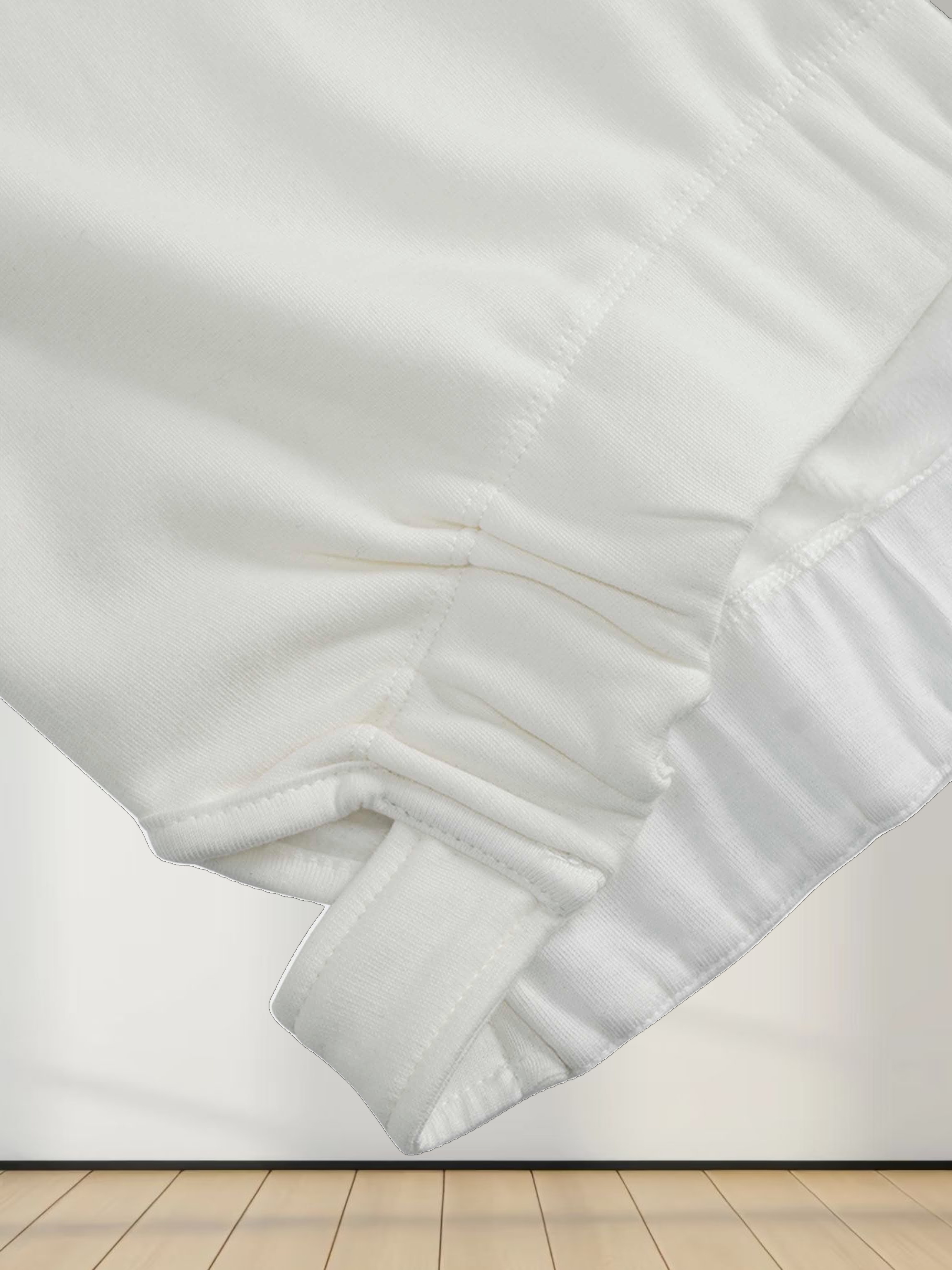 Side Strap Dolman Sweatshirt-Cream