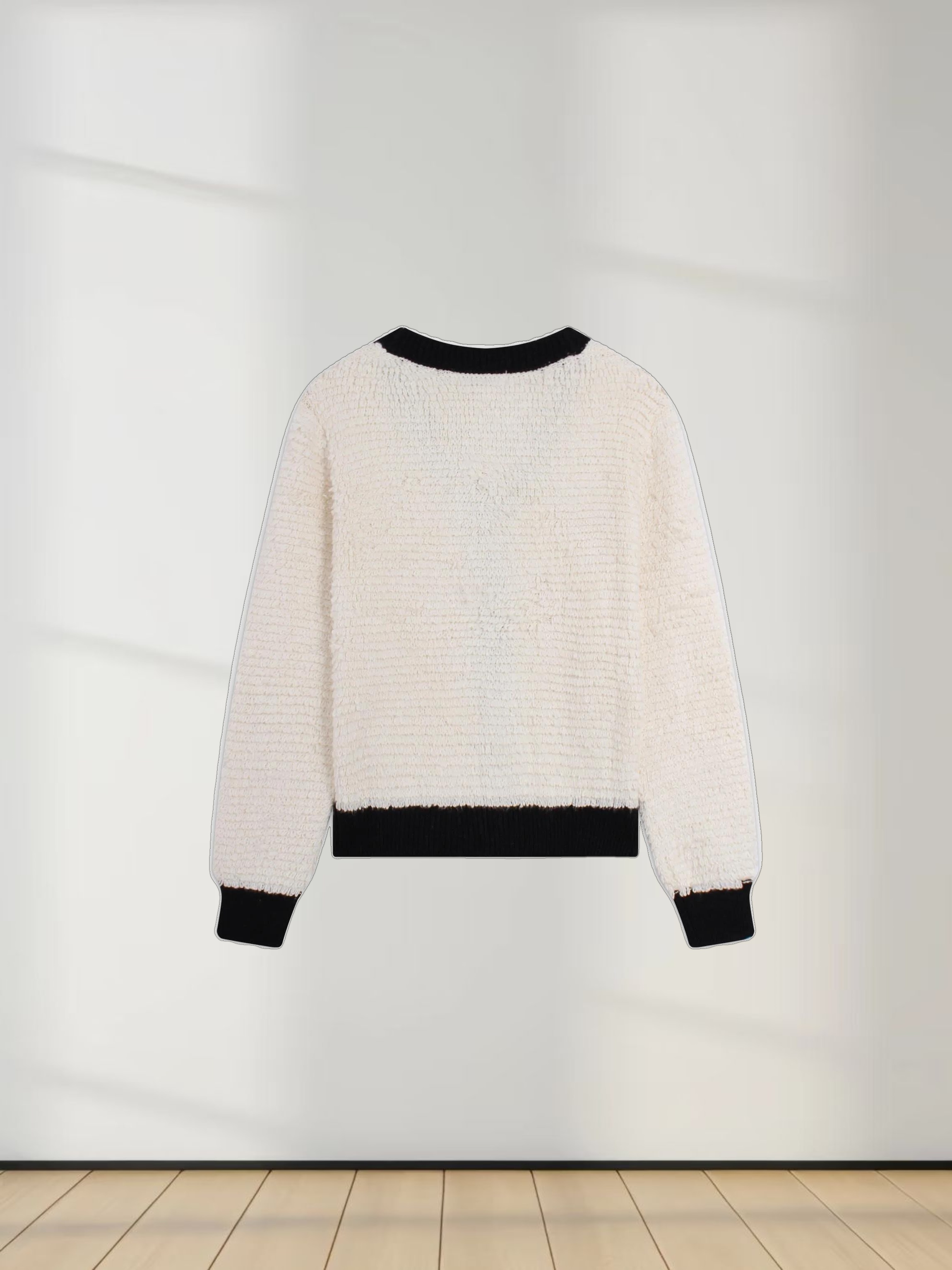 Shag Cardigan-Cream