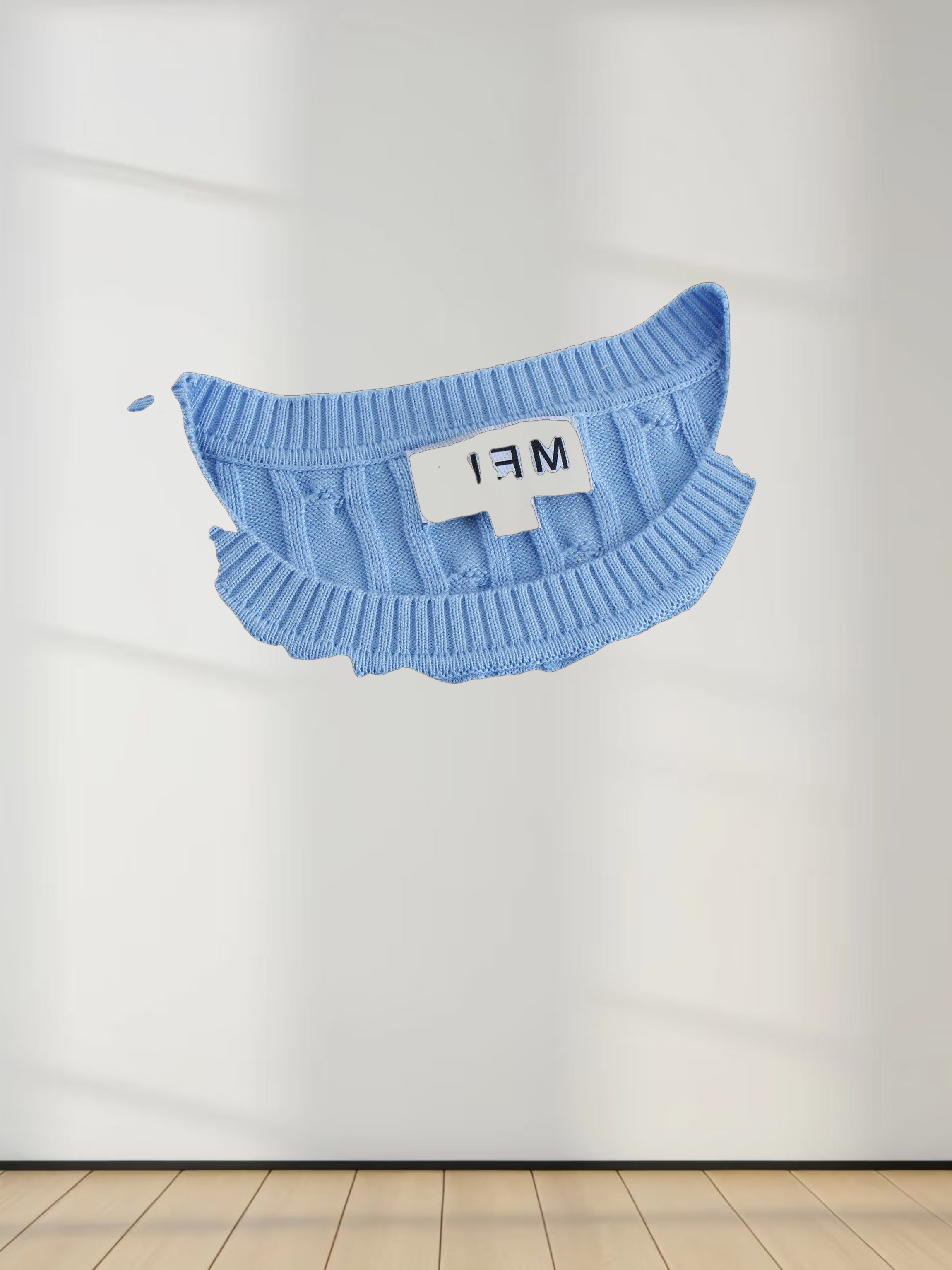 Knit Cable Sweater-Periwinkle