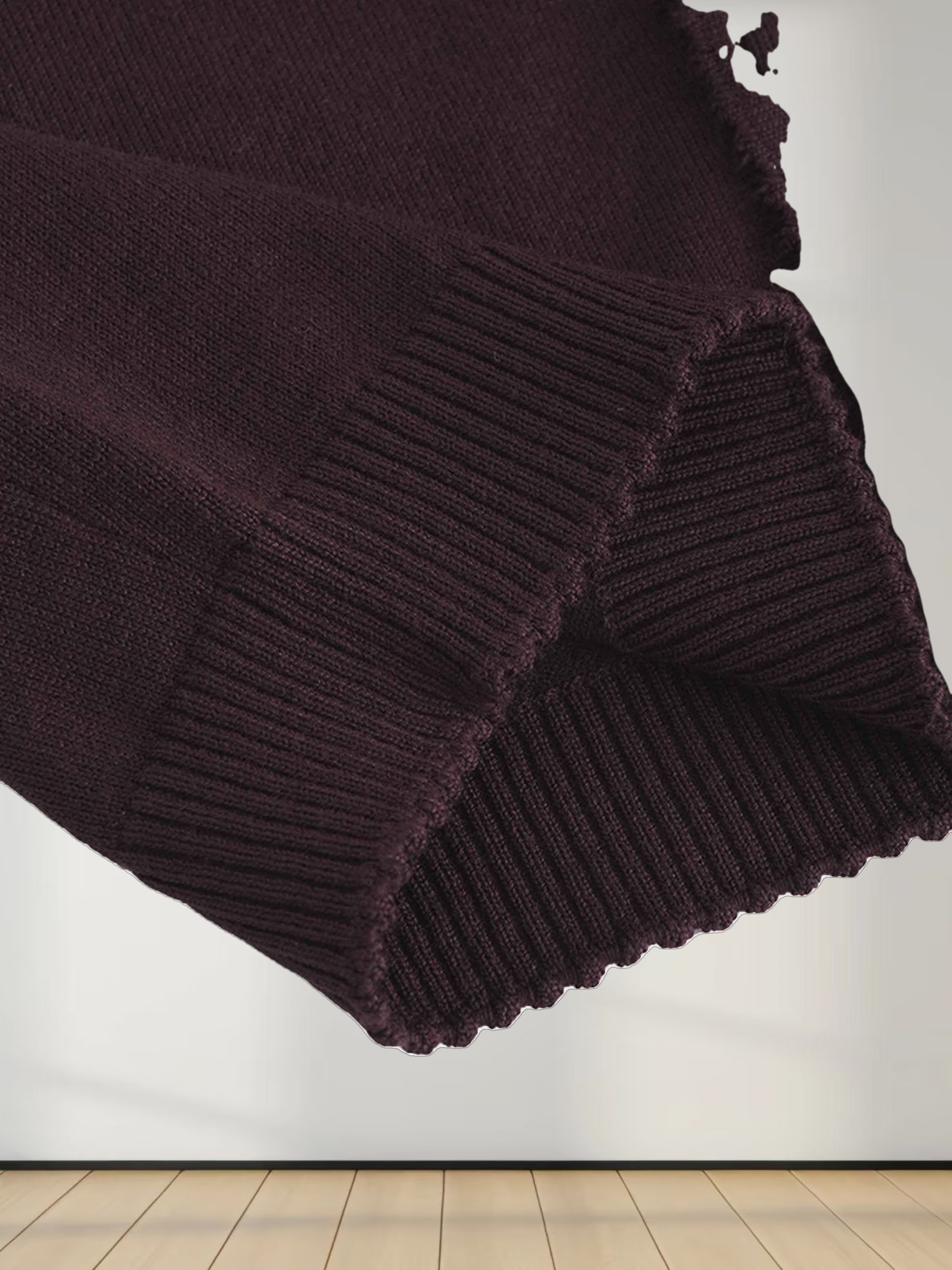 Trim Detail Crew Crop Cardigan-Brown