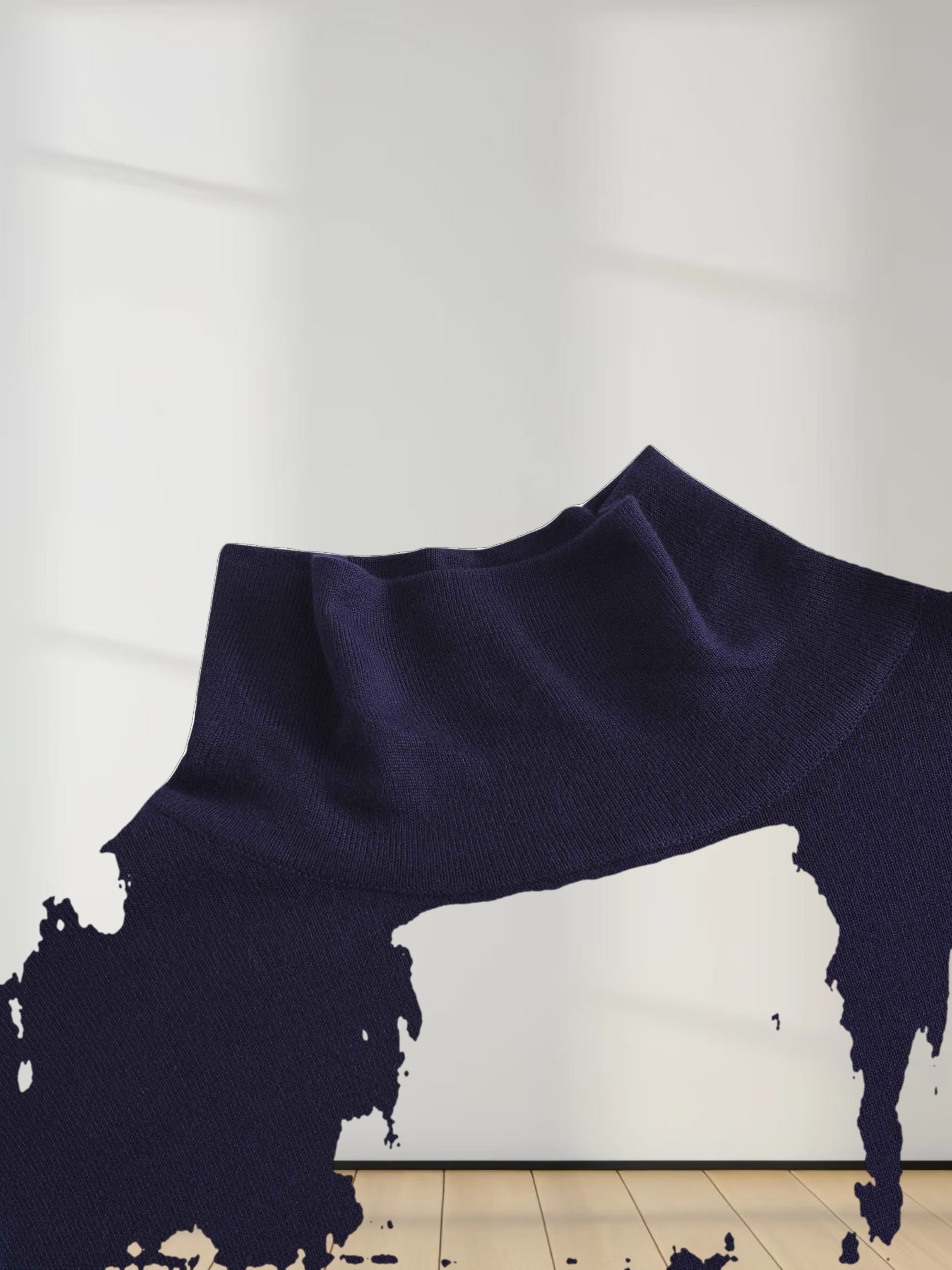 Knit Turtleneck-Navy