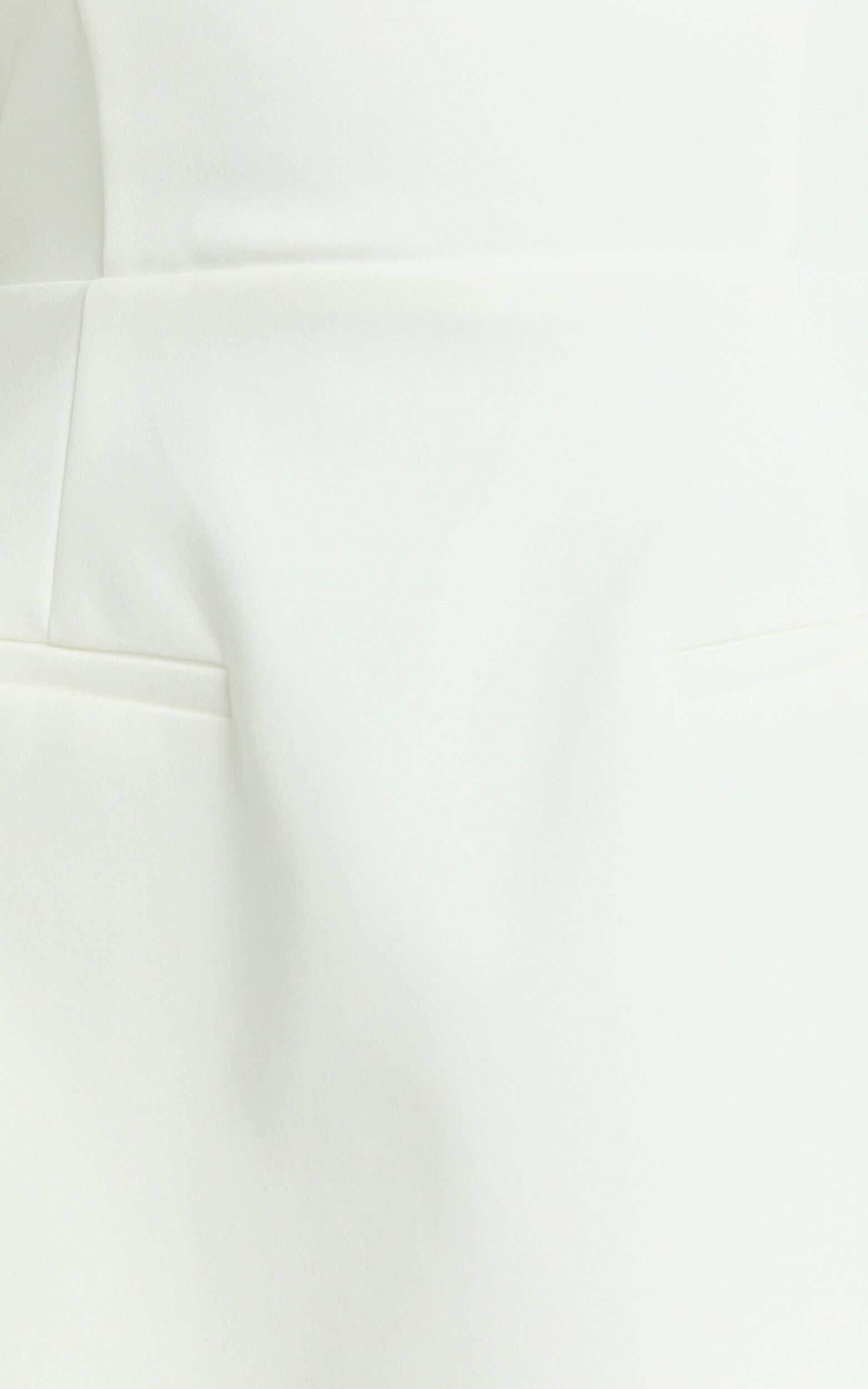 Benson Playsuit - Strapless Fit and Flare Playsuit in White