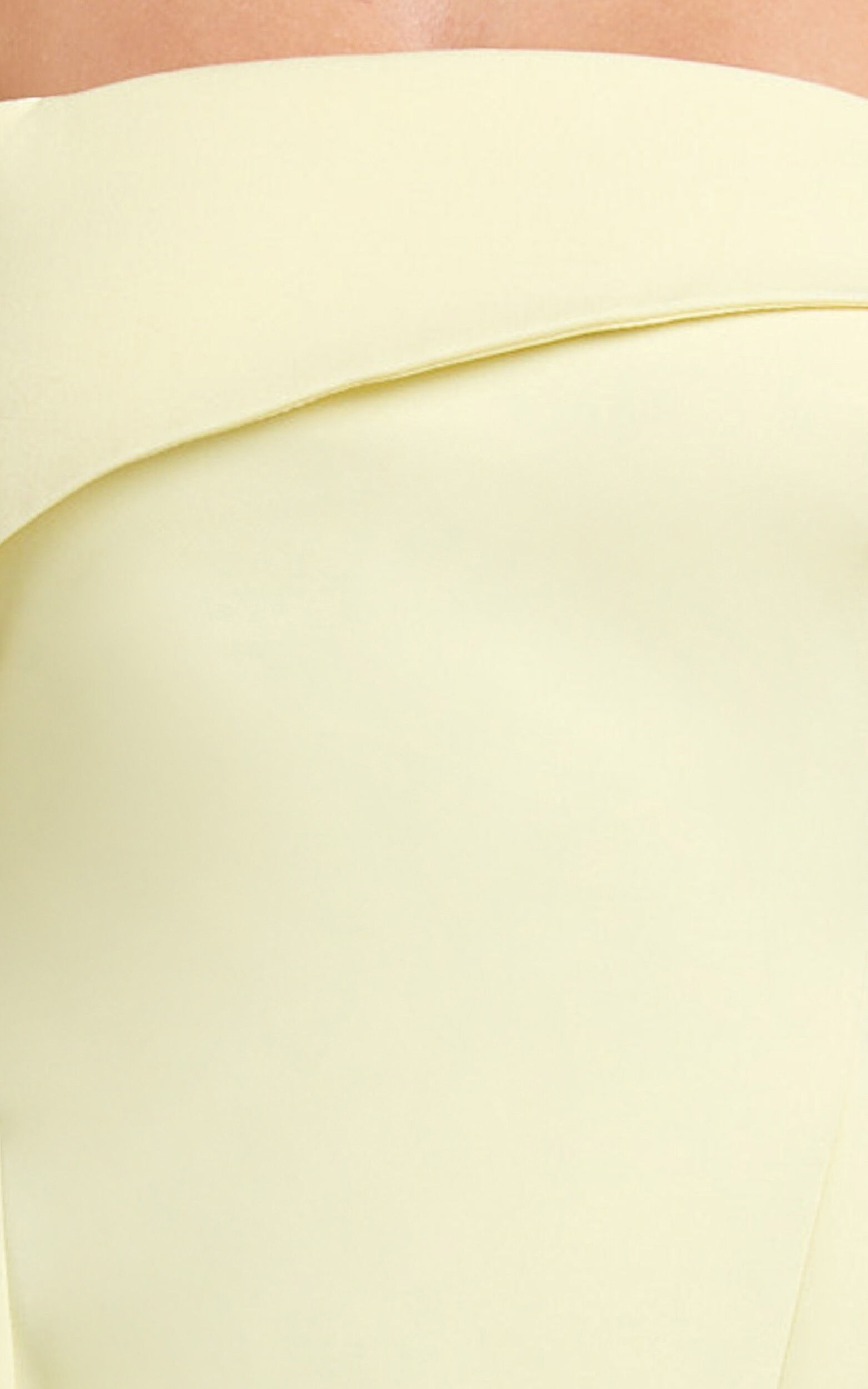 Cecilia Mini Dress - Off Shoulder Tie Detail Dress in Lemon