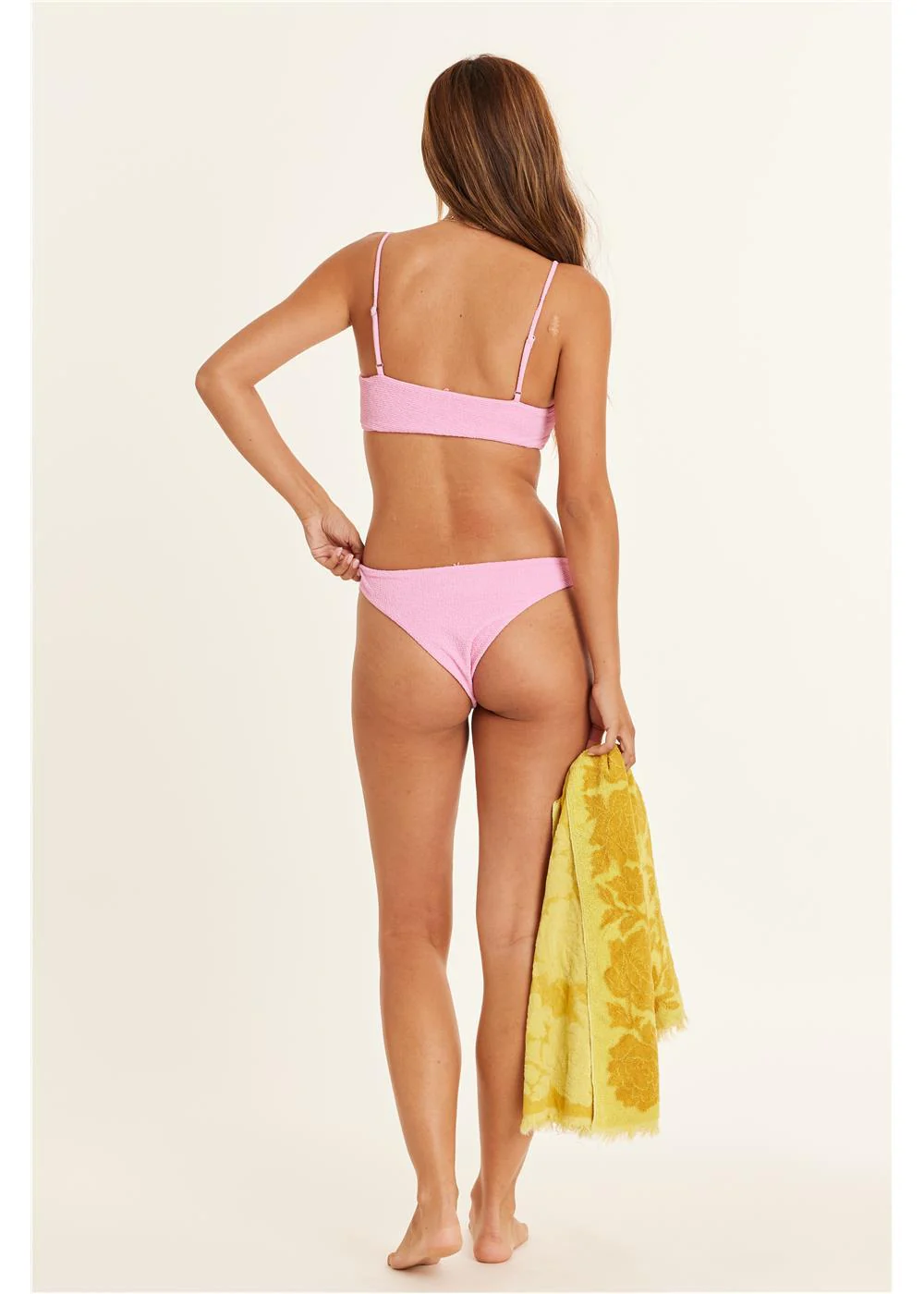 Beach Style High Hip Swim Bottom