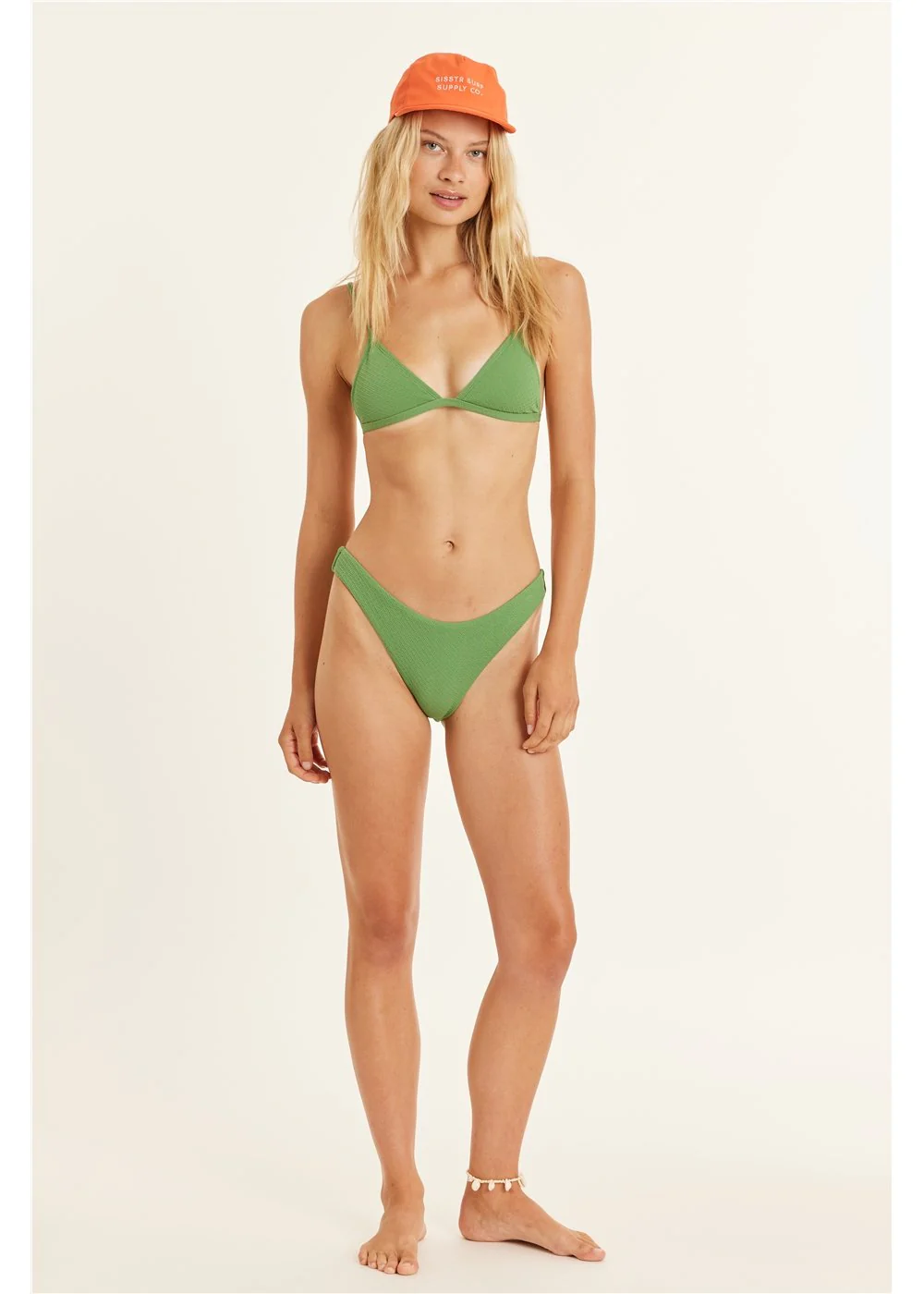 Triangle Wavy Swim Top