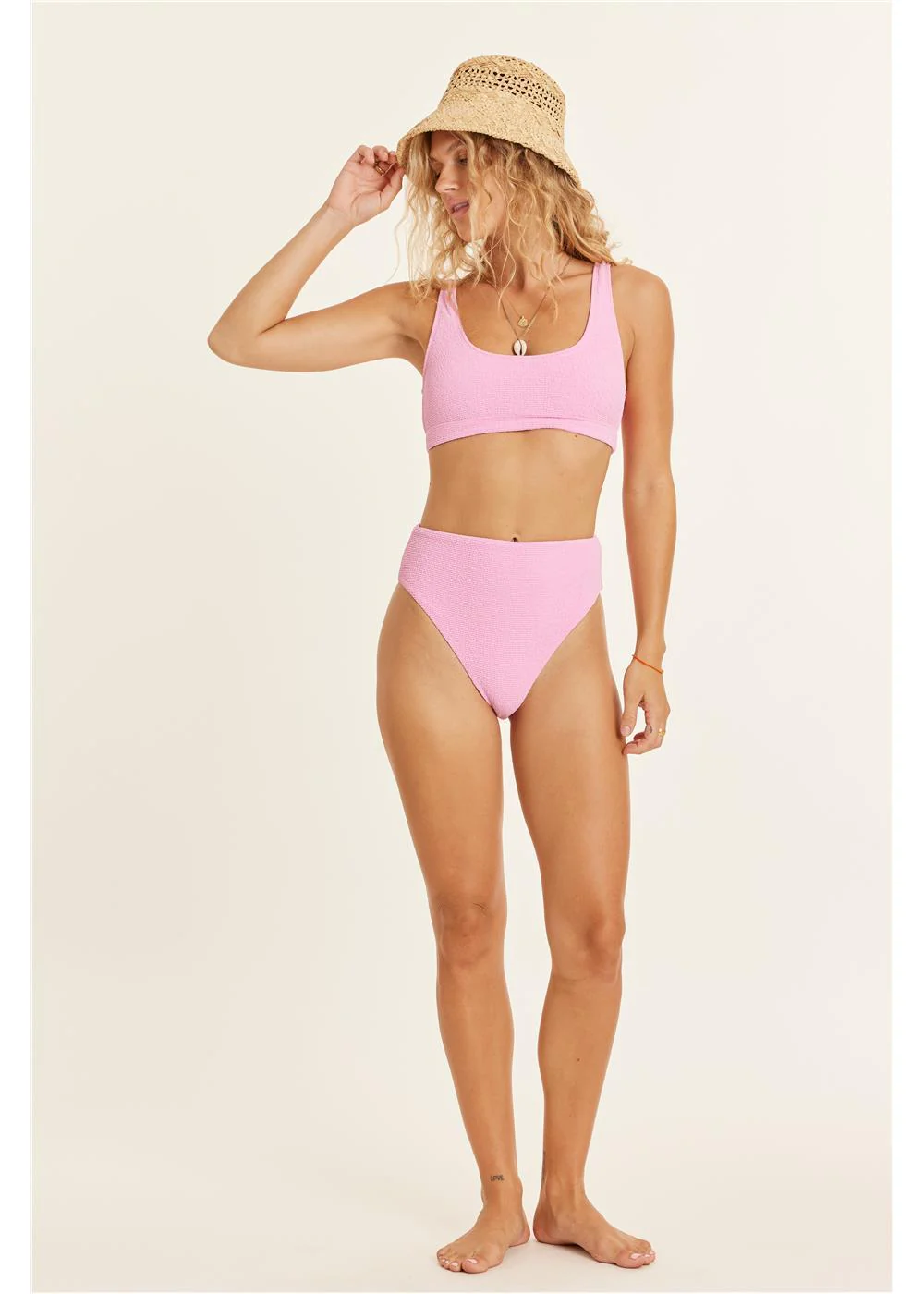 High Waist Beach Swim Bottom