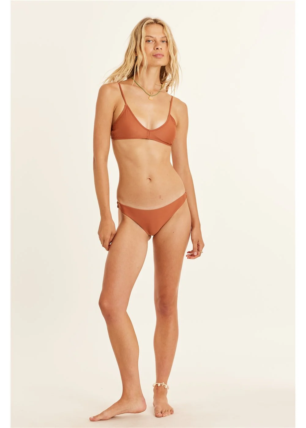 Solid Bralette Swim Top