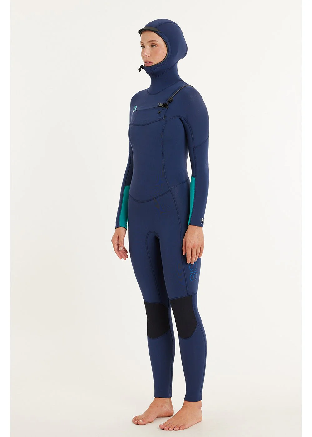 5/4 Hooded Chest Zip Wetsuit