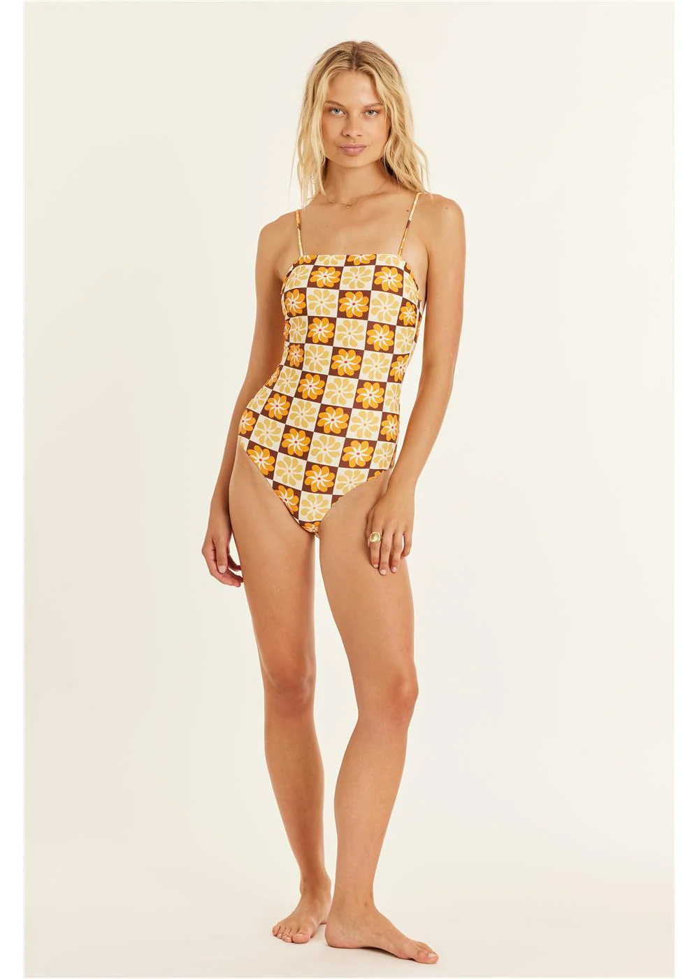 Floral Cheeky One-Piece Swimsuit