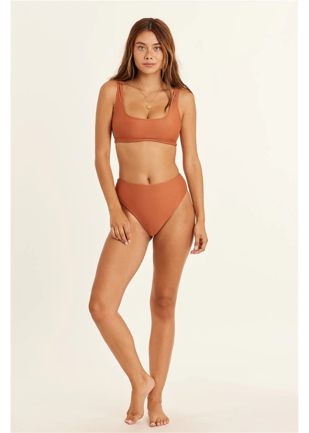 Solid Tank Swim Top