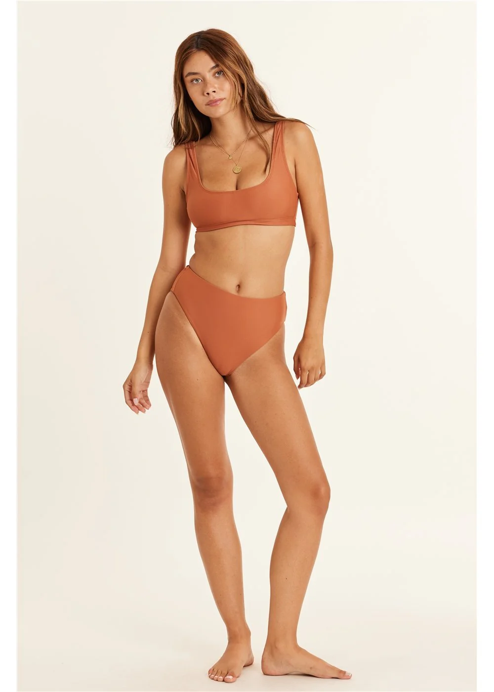 Solid Tank Swim Top