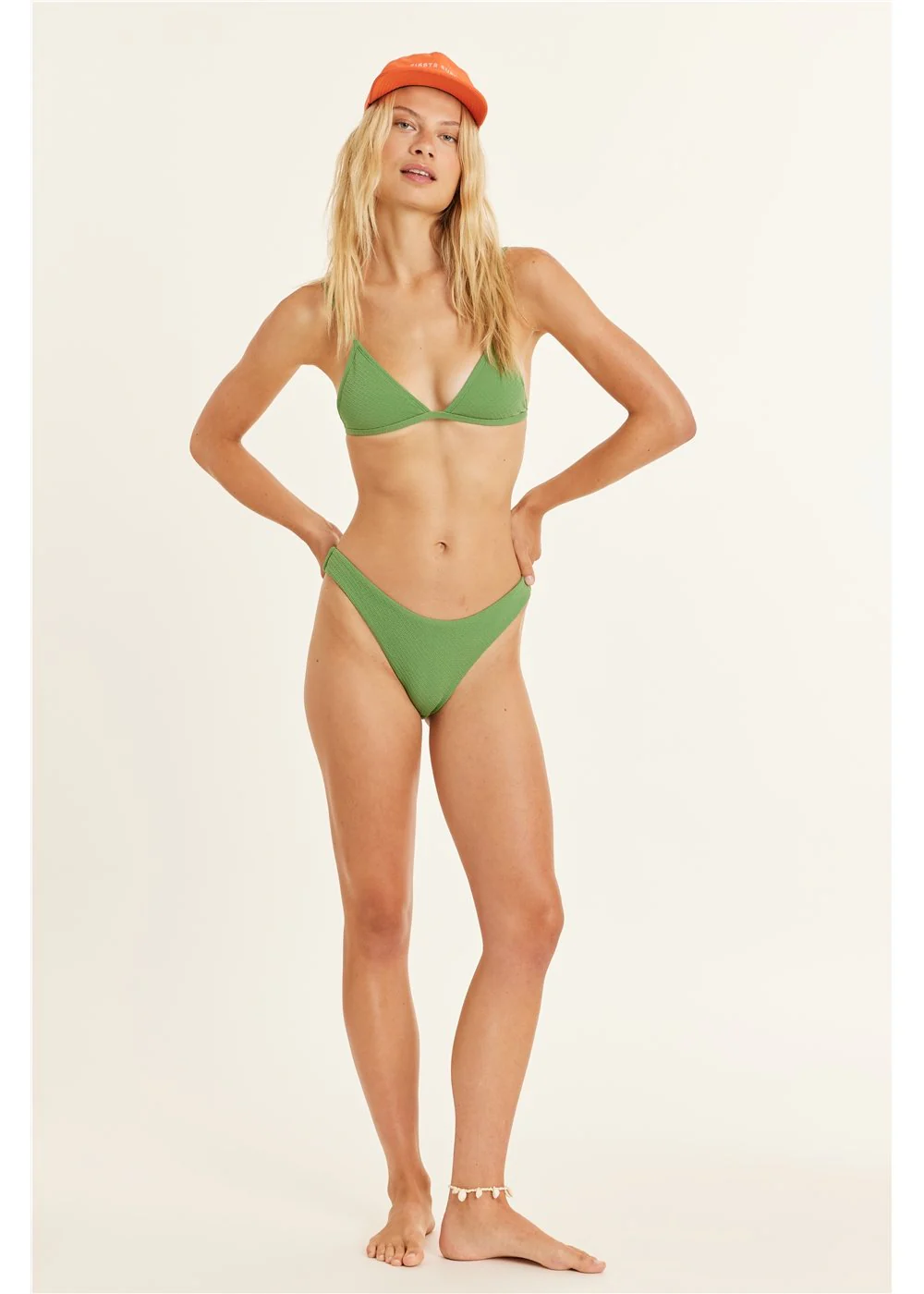 Triangle Wavy Swim Top