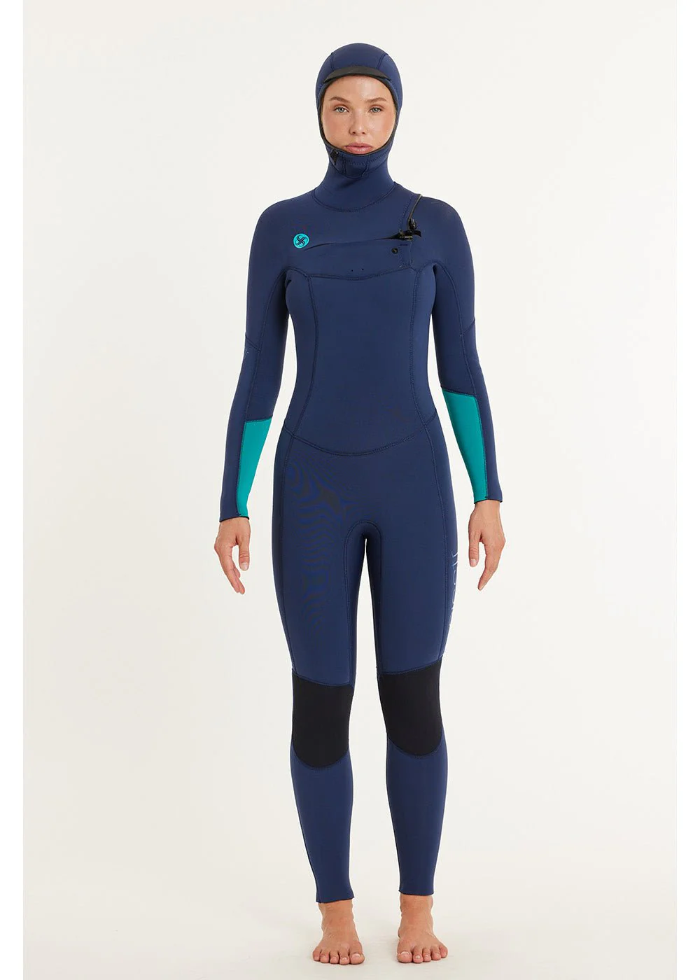5/4 Hooded Chest Zip Wetsuit