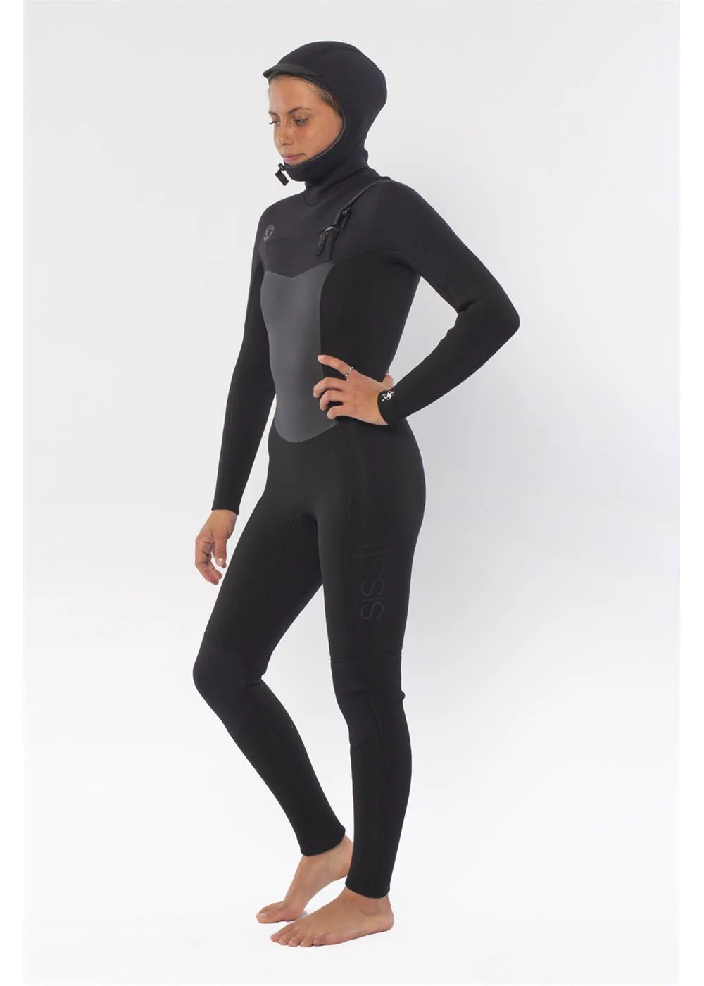 5/4 Hooded Chest Zip Full Wetsuit