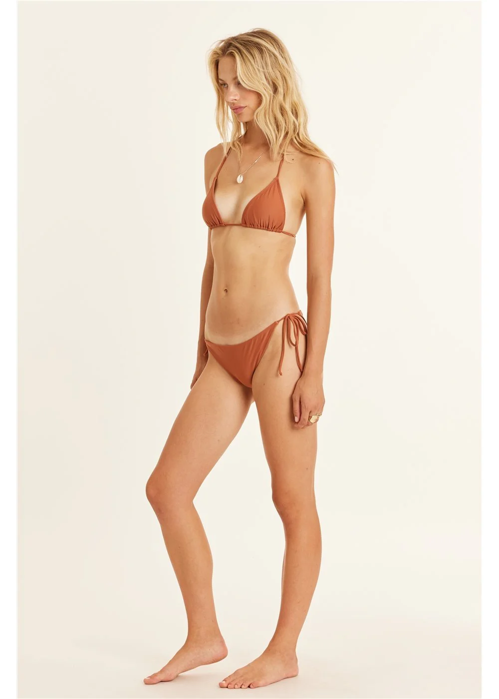 Solid Triangle Swim Top
