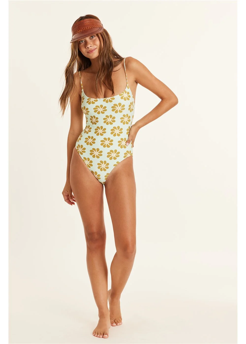 Floral Cheeky One-Piece Swimsuit