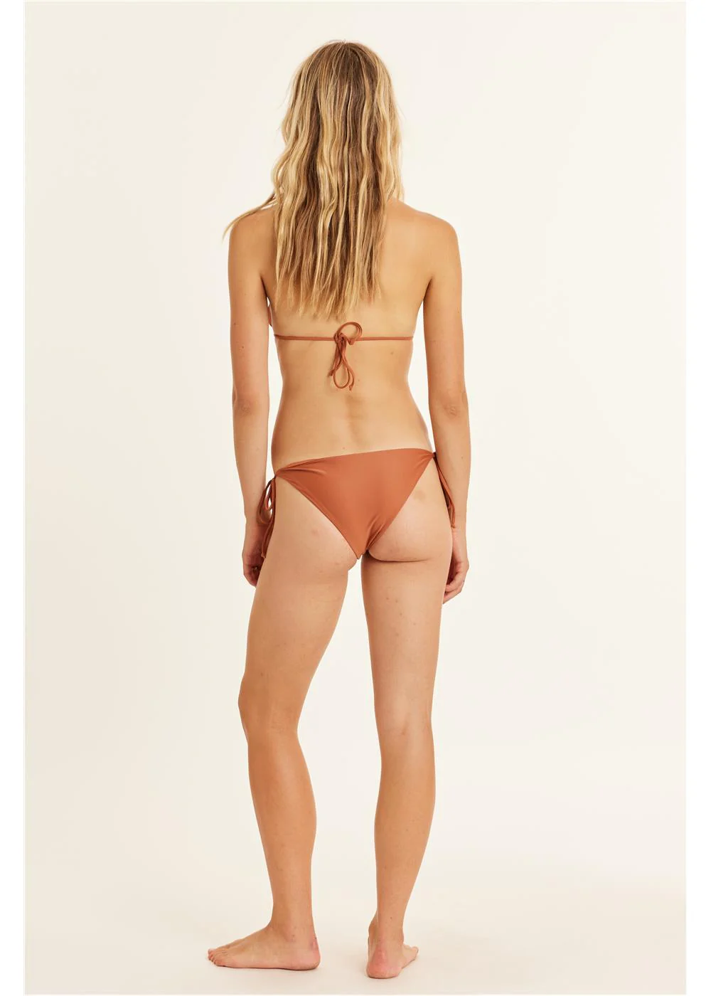 Solid Skimpy Tie Side Swim Bottom