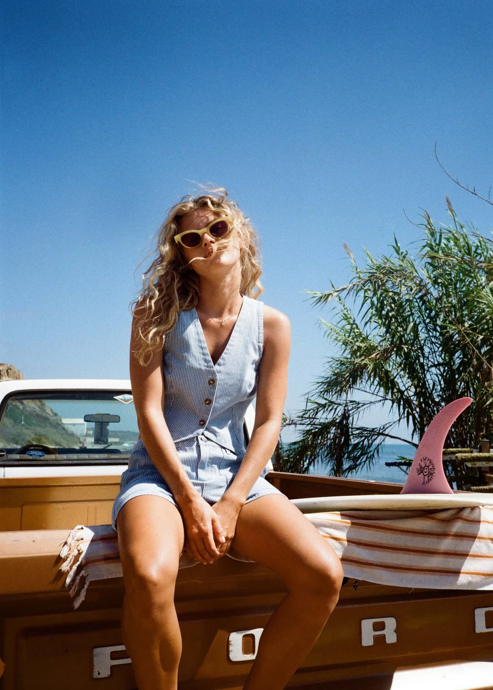 Woven Denim Vest