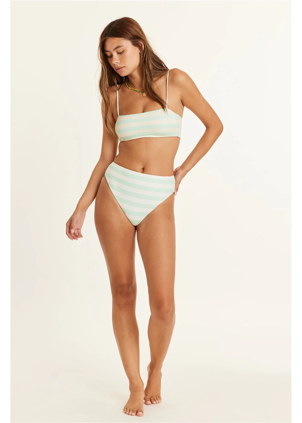 Reversible Bandeau Swim Top