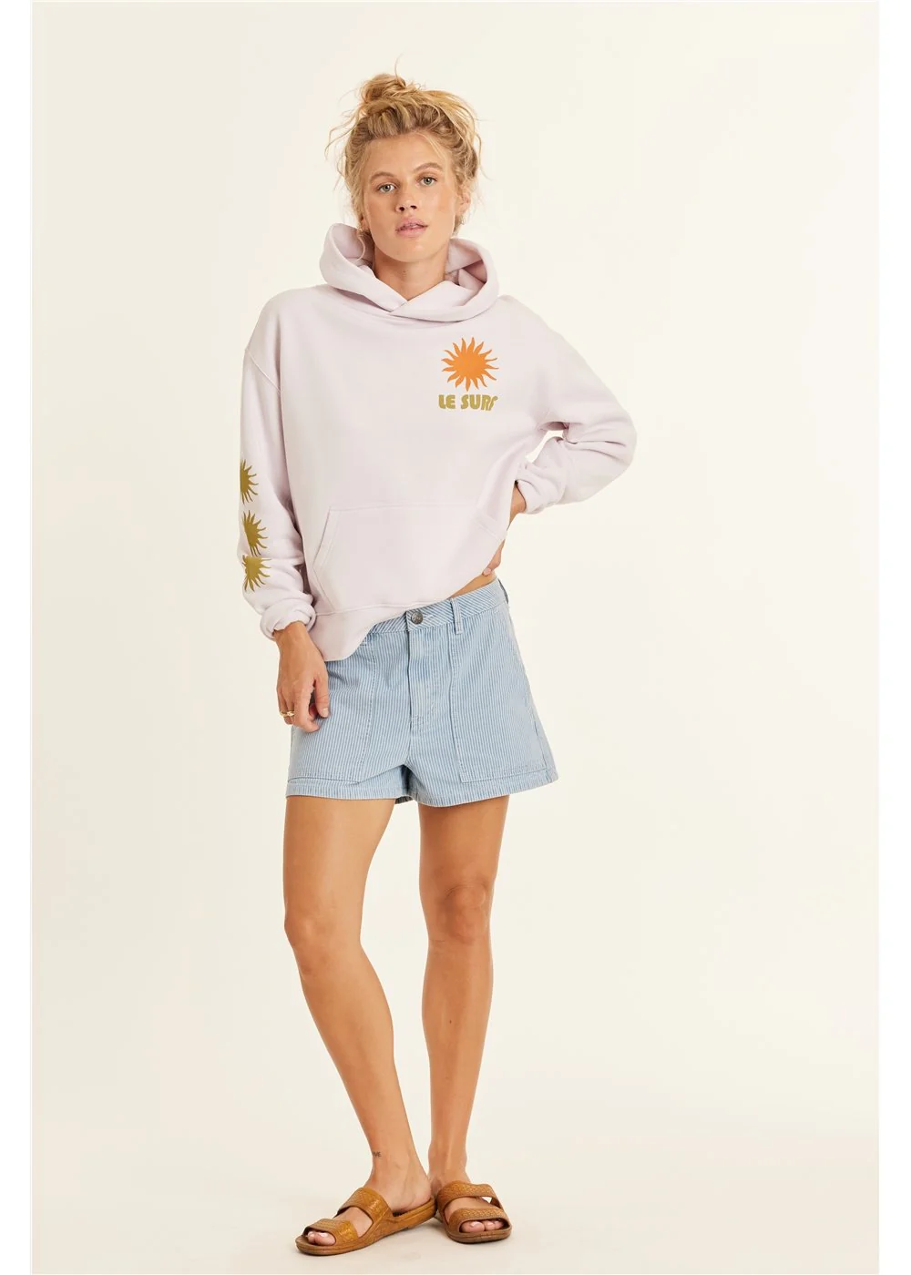Surfing Long Sleeve Fleece Hoodie