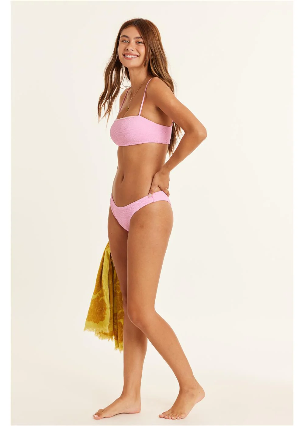 Beach Style High Hip Swim Bottom