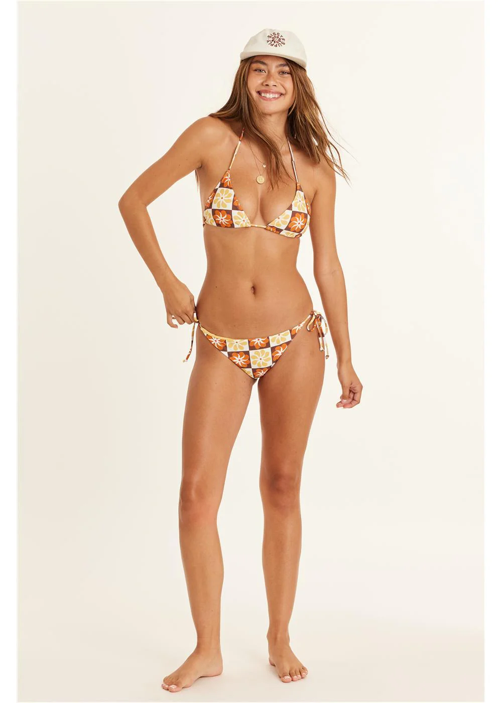 Colorful Tie Side Skimpy Swim Bottom