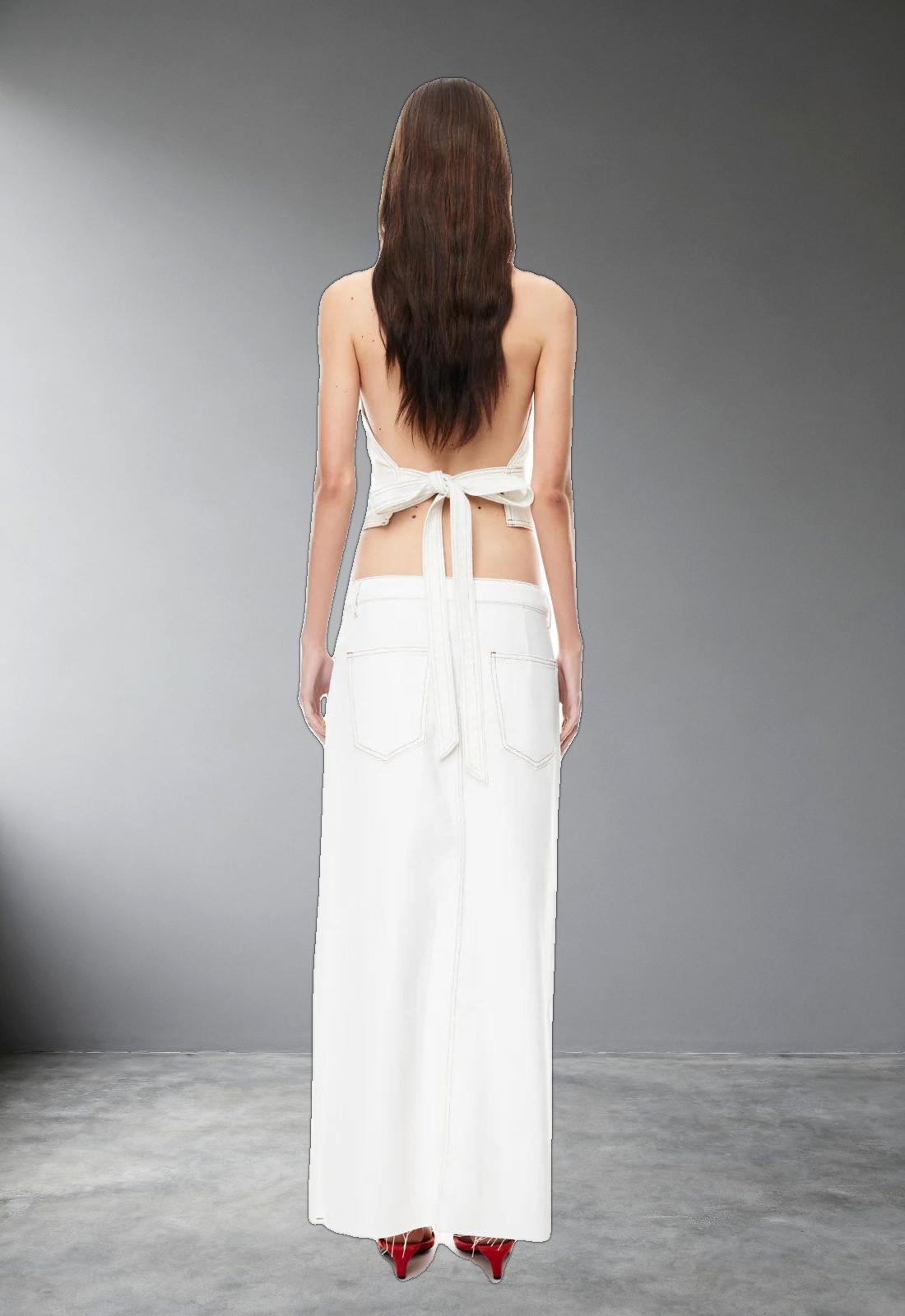 HEARTBREAK HALTER - PORCELAIN