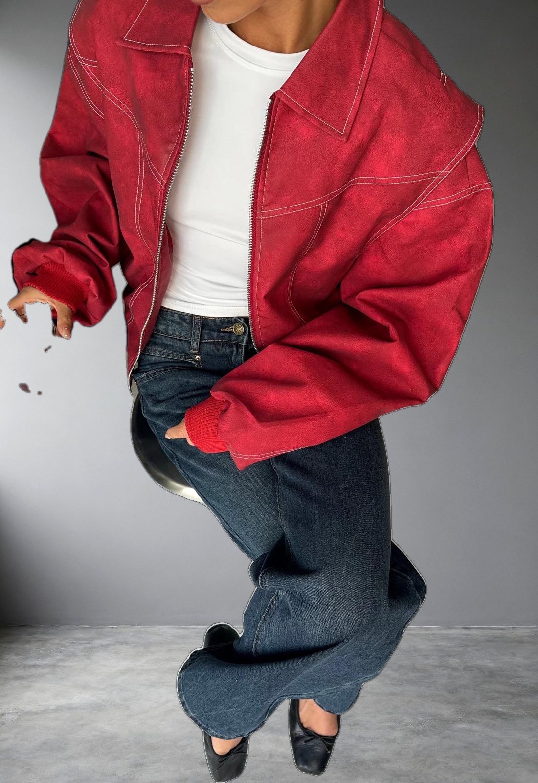 VISTA BOMBER - CRIMSON