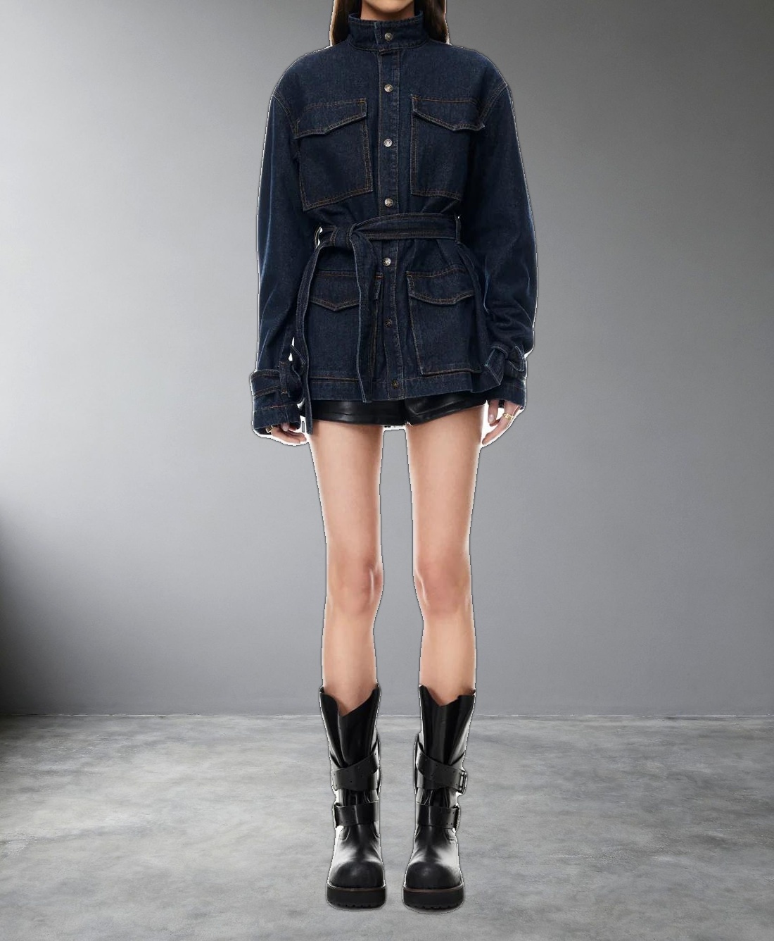 SWEETNESS OVERSHIRT - INDIGO