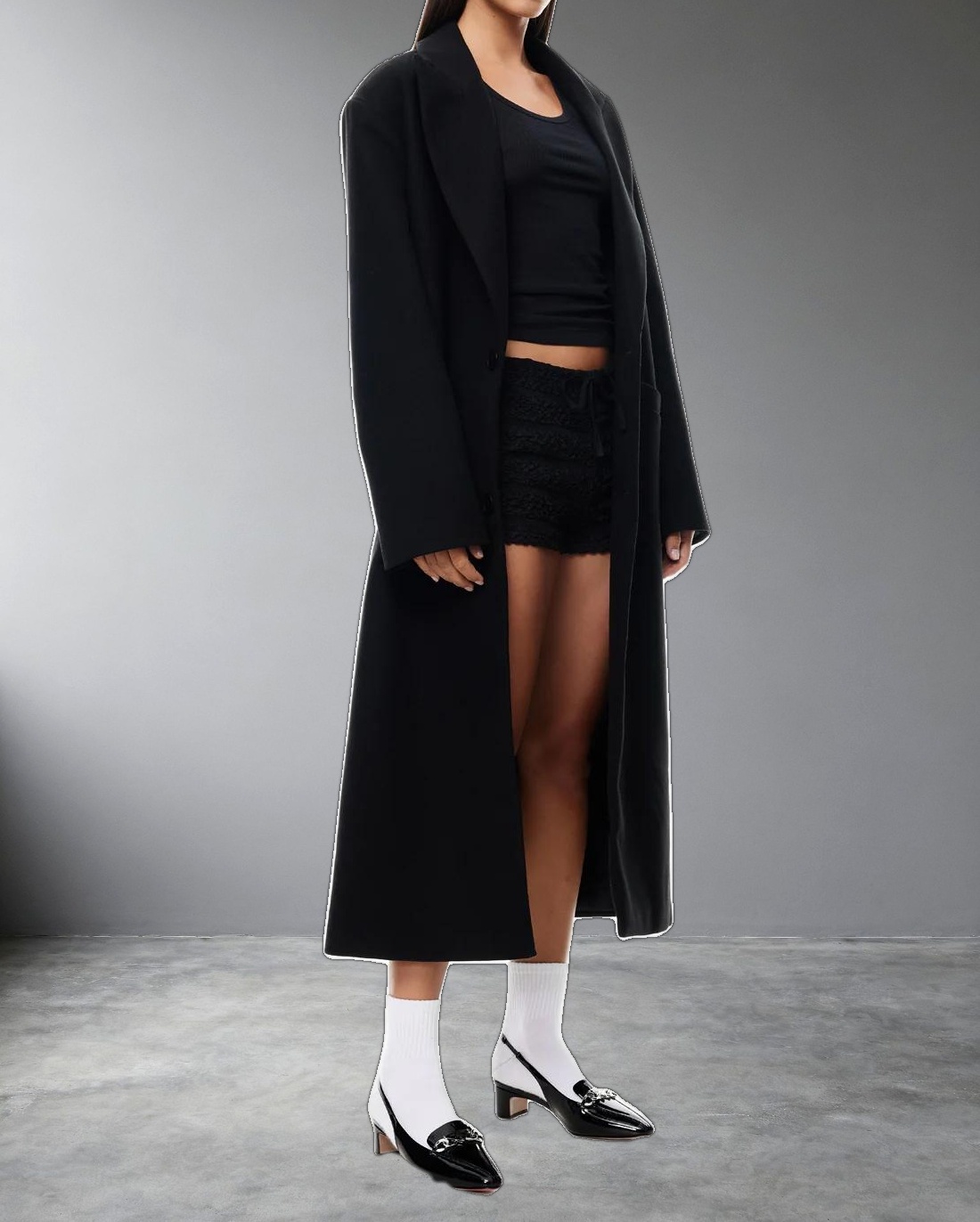 OLSEN COAT - ONYX