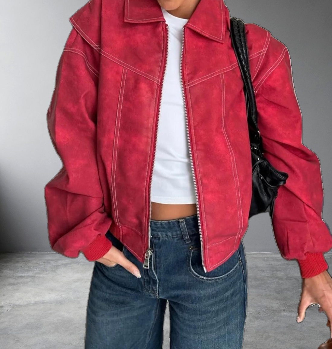VISTA BOMBER - CRIMSON