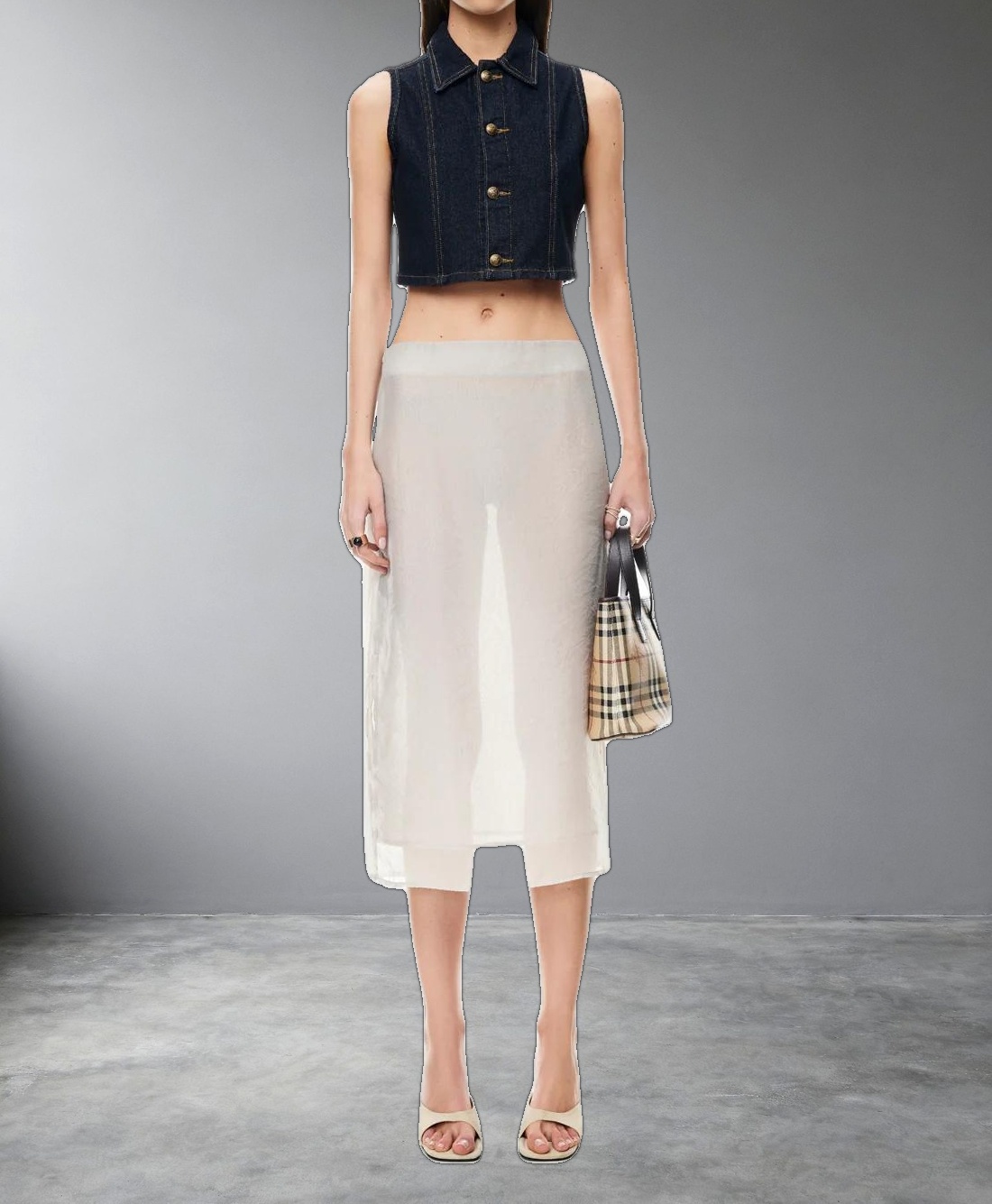 BELLA CROP - INDIGO