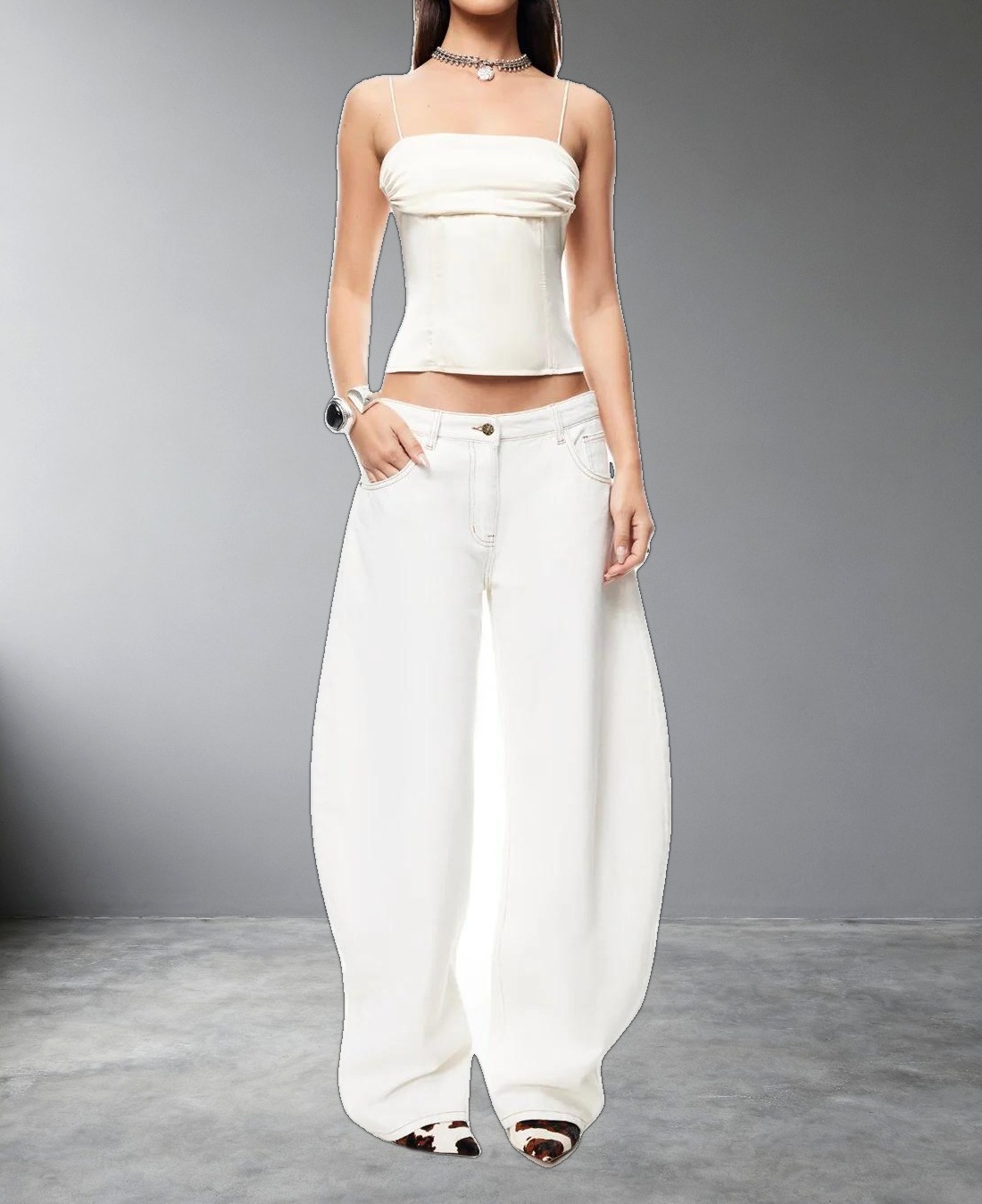 HORSESHOE JEAN - PORCELAIN