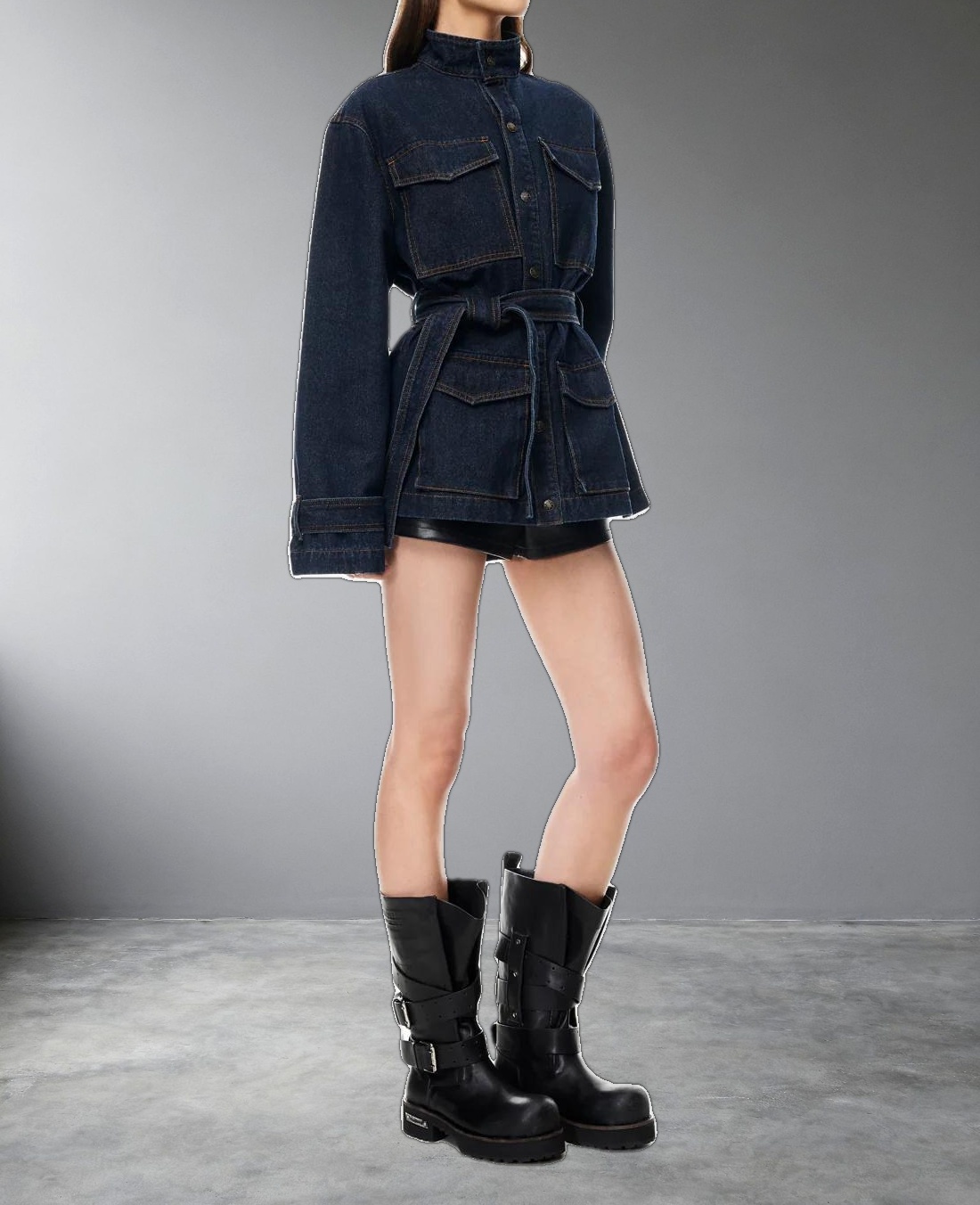 SWEETNESS OVERSHIRT - INDIGO