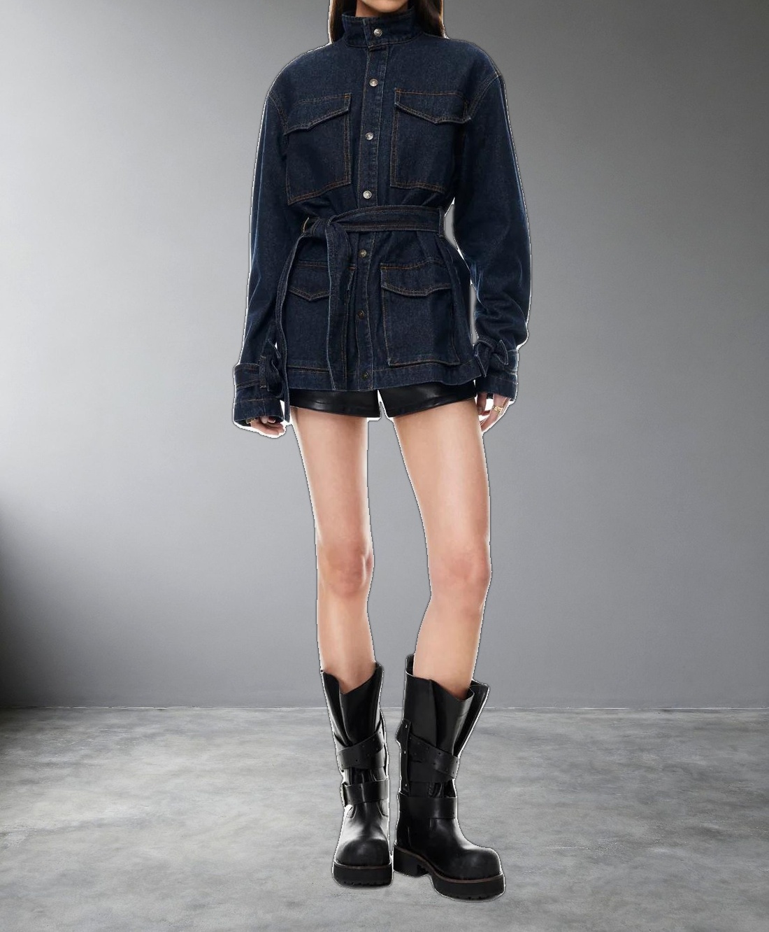 SWEETNESS OVERSHIRT - INDIGO