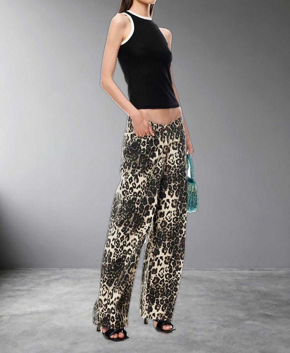 REBELS JEAN - LEOPARD